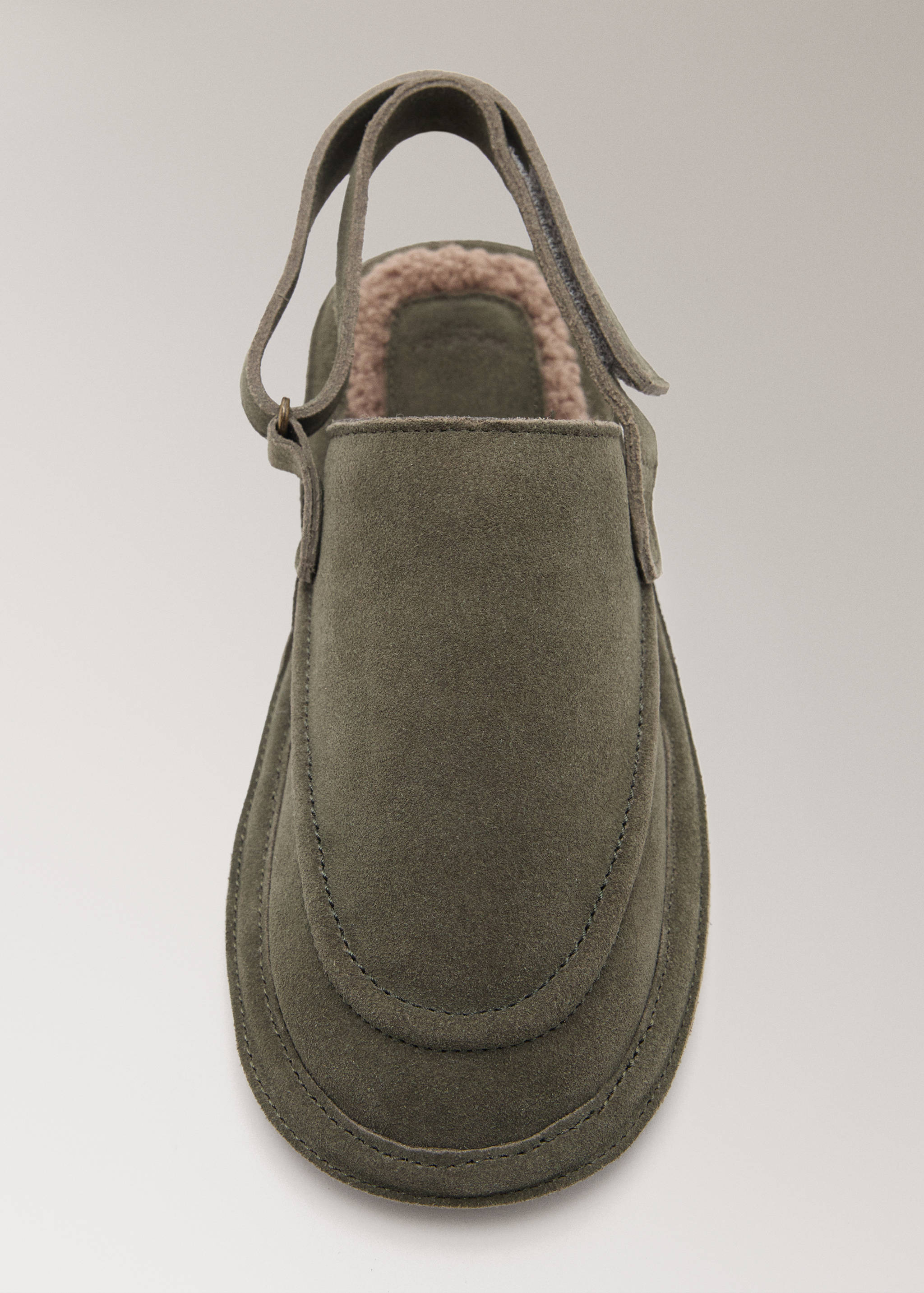 Pantoufle cuir intérieur effet mouton - Détail de l'article 2