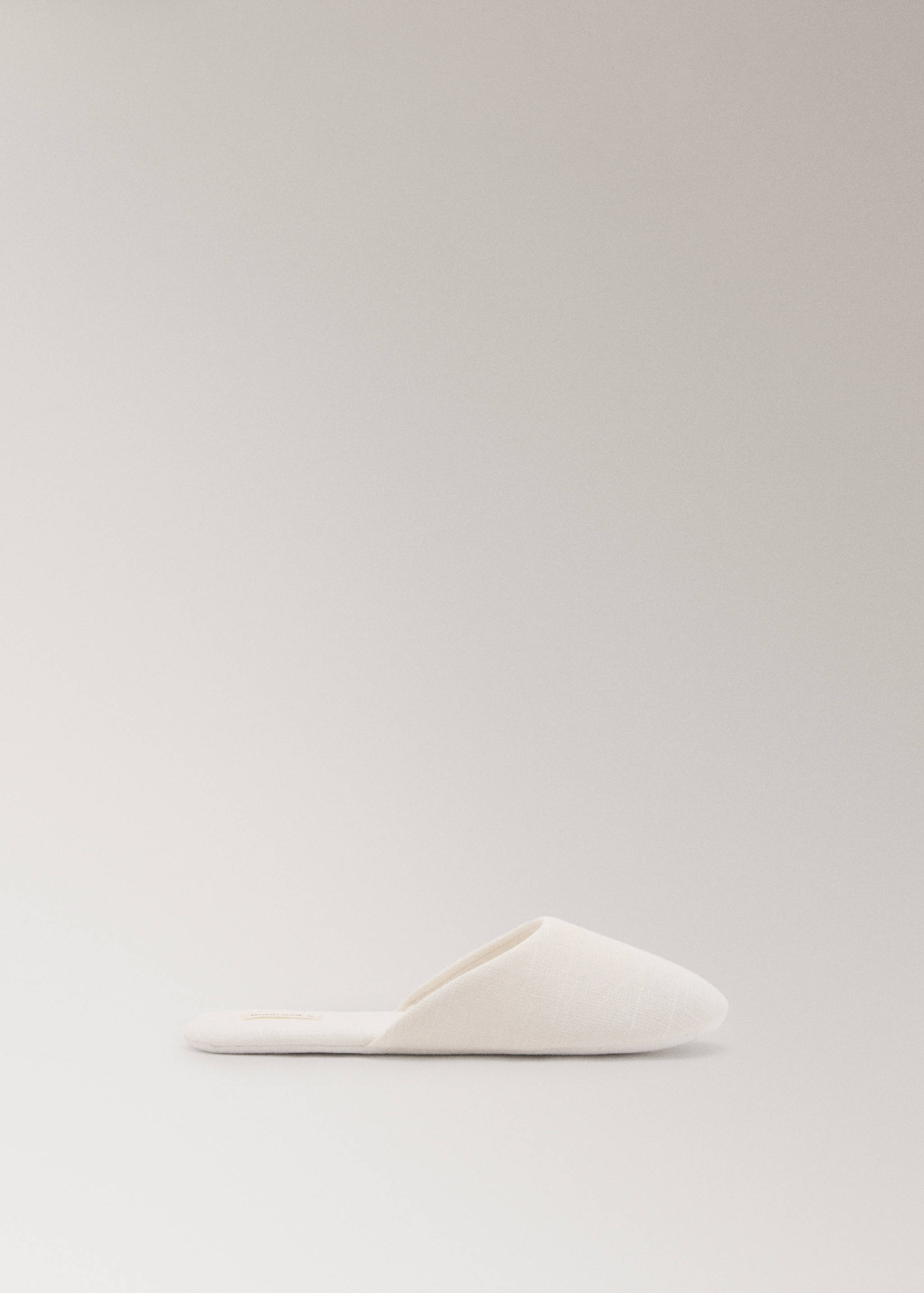 Cotton textured mule slippers - Article without model