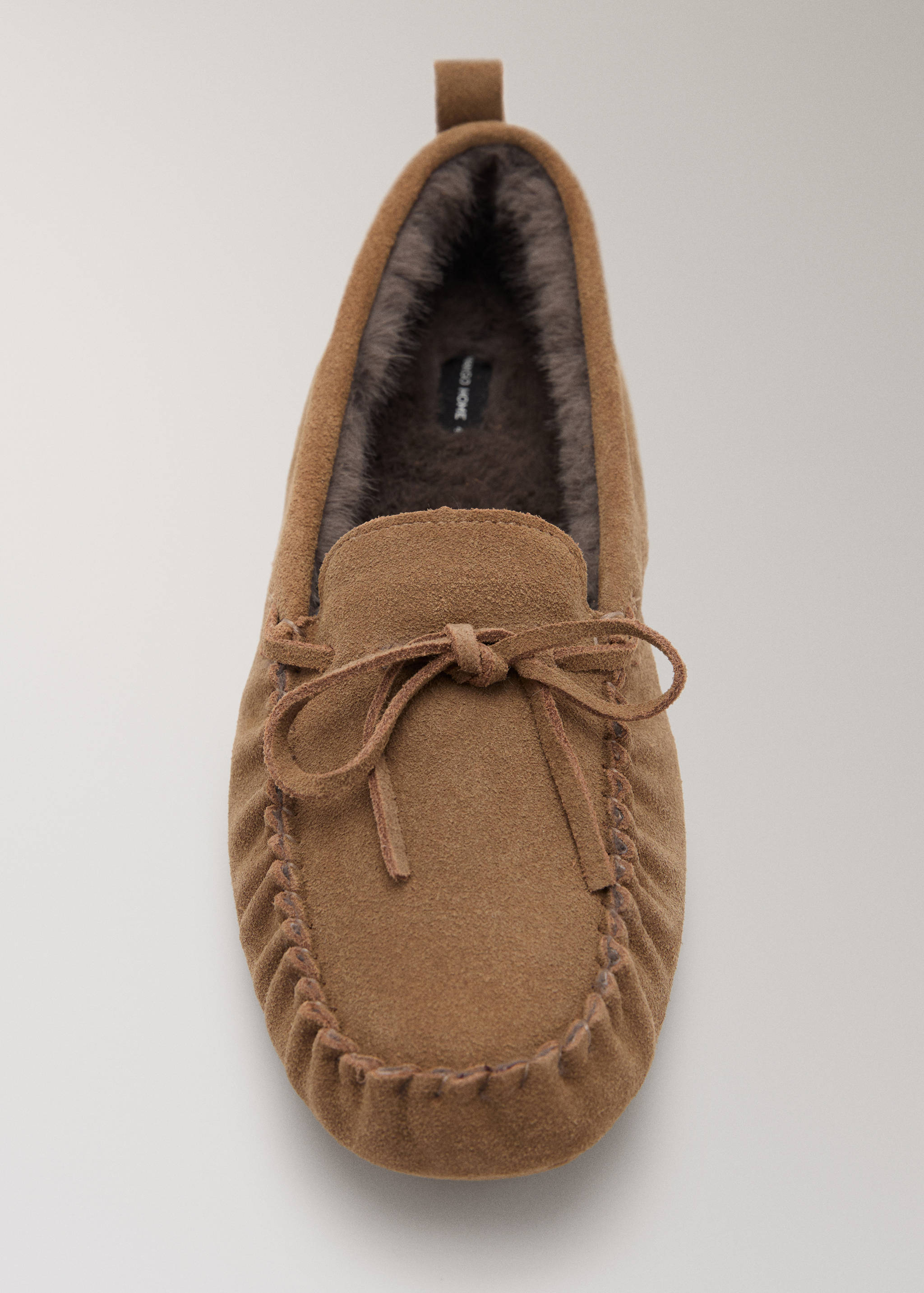 Leder-Mokassin mit Innenfutter aus Pelz - Detail des Artikels 1