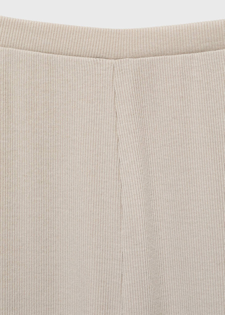 Ribbed-knit pyjama trousers — Light/Pastel Grey
