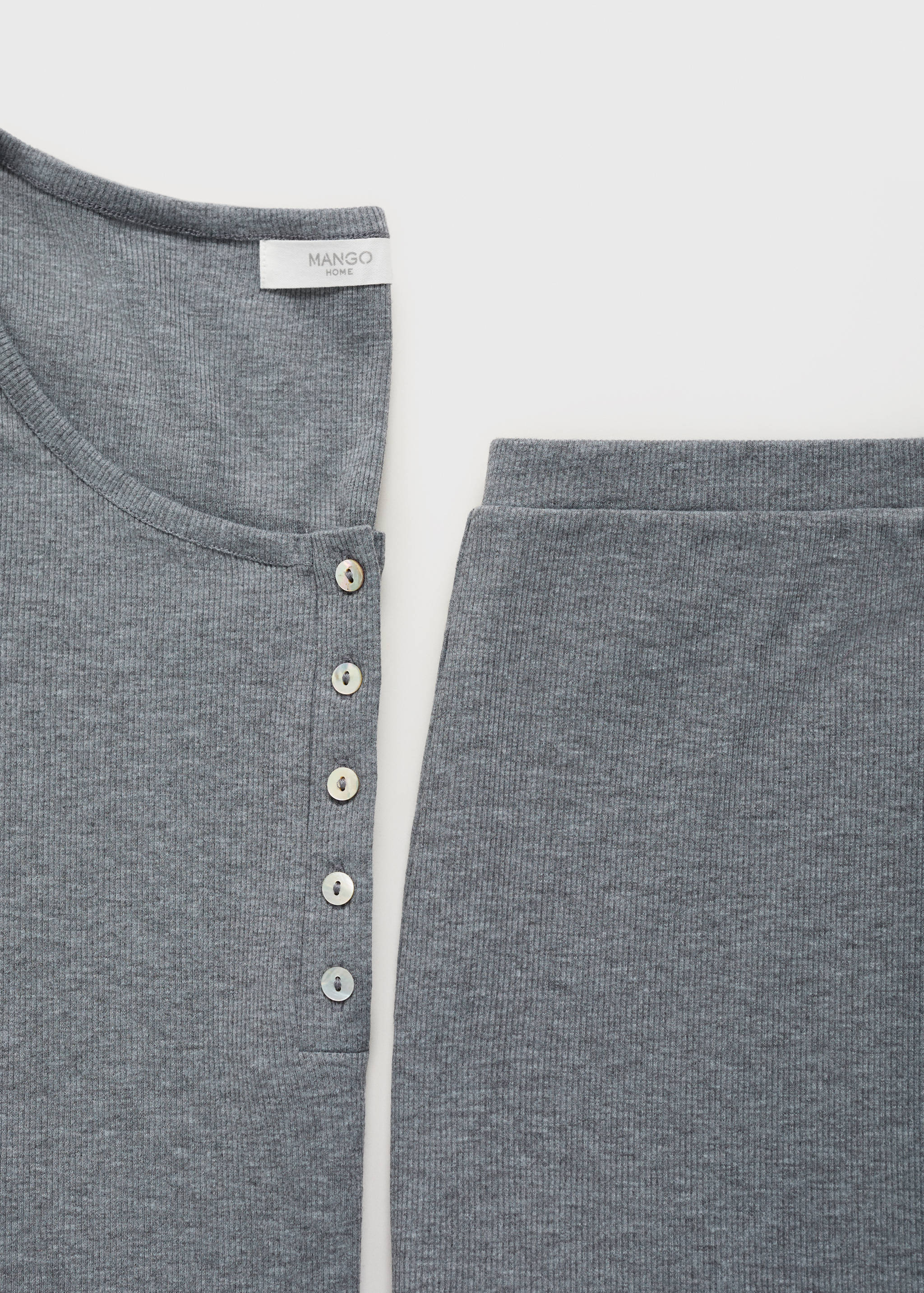 Pantalon de pyjama maille côtelée - Détail de l'article 0