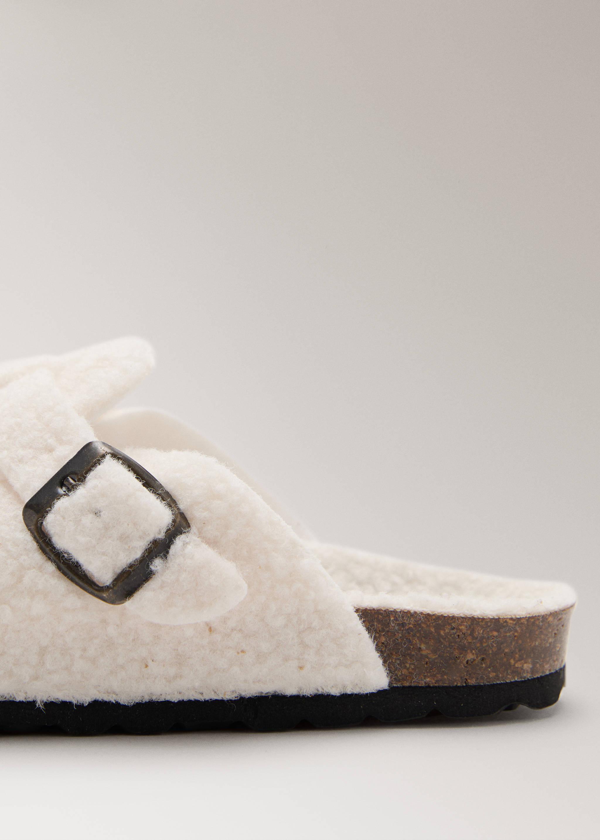 Faux-shearling clogs - Details of the article 1