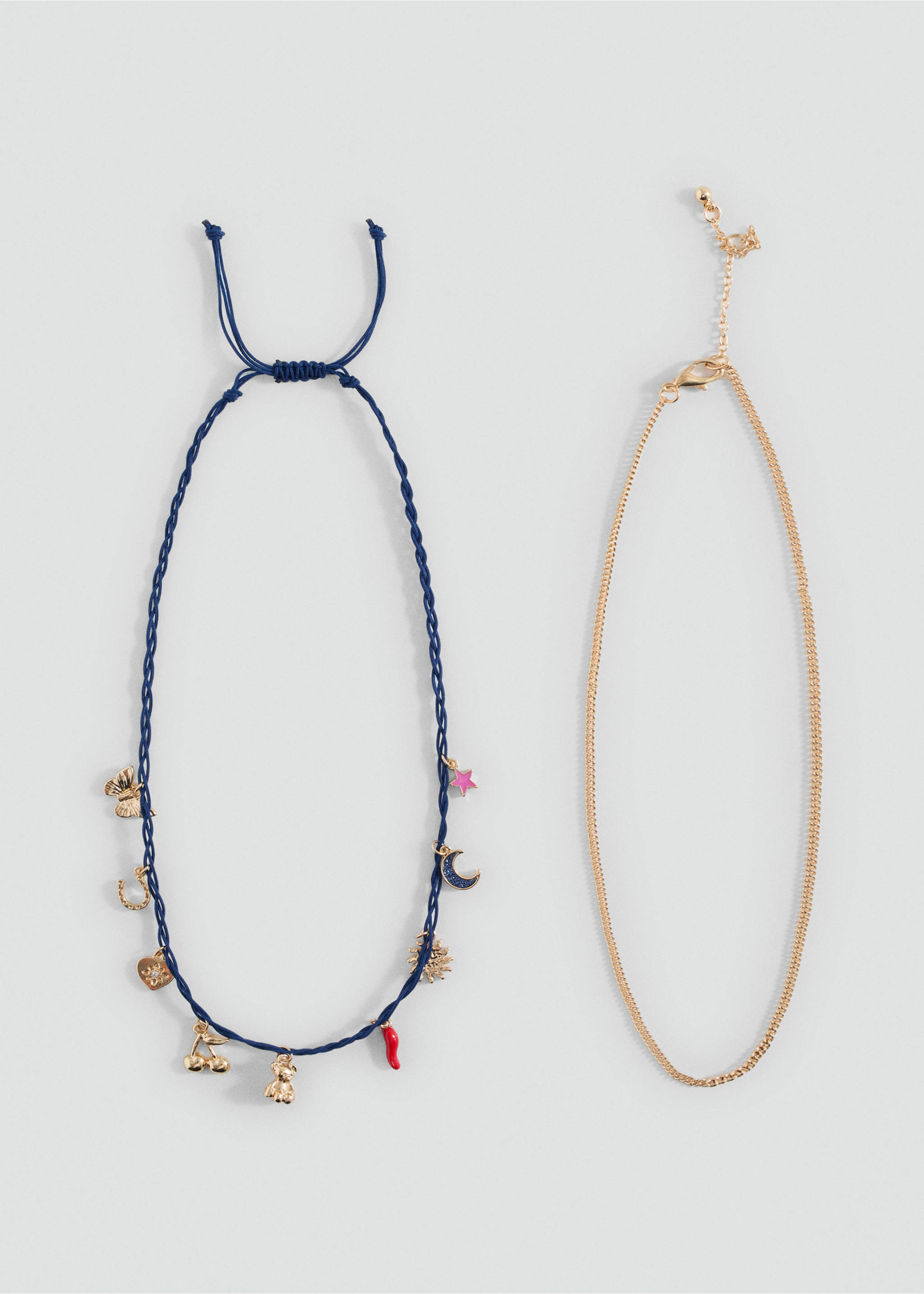 Pack 2 collares - Plano medio, Oro. Ref: 17004129-00.