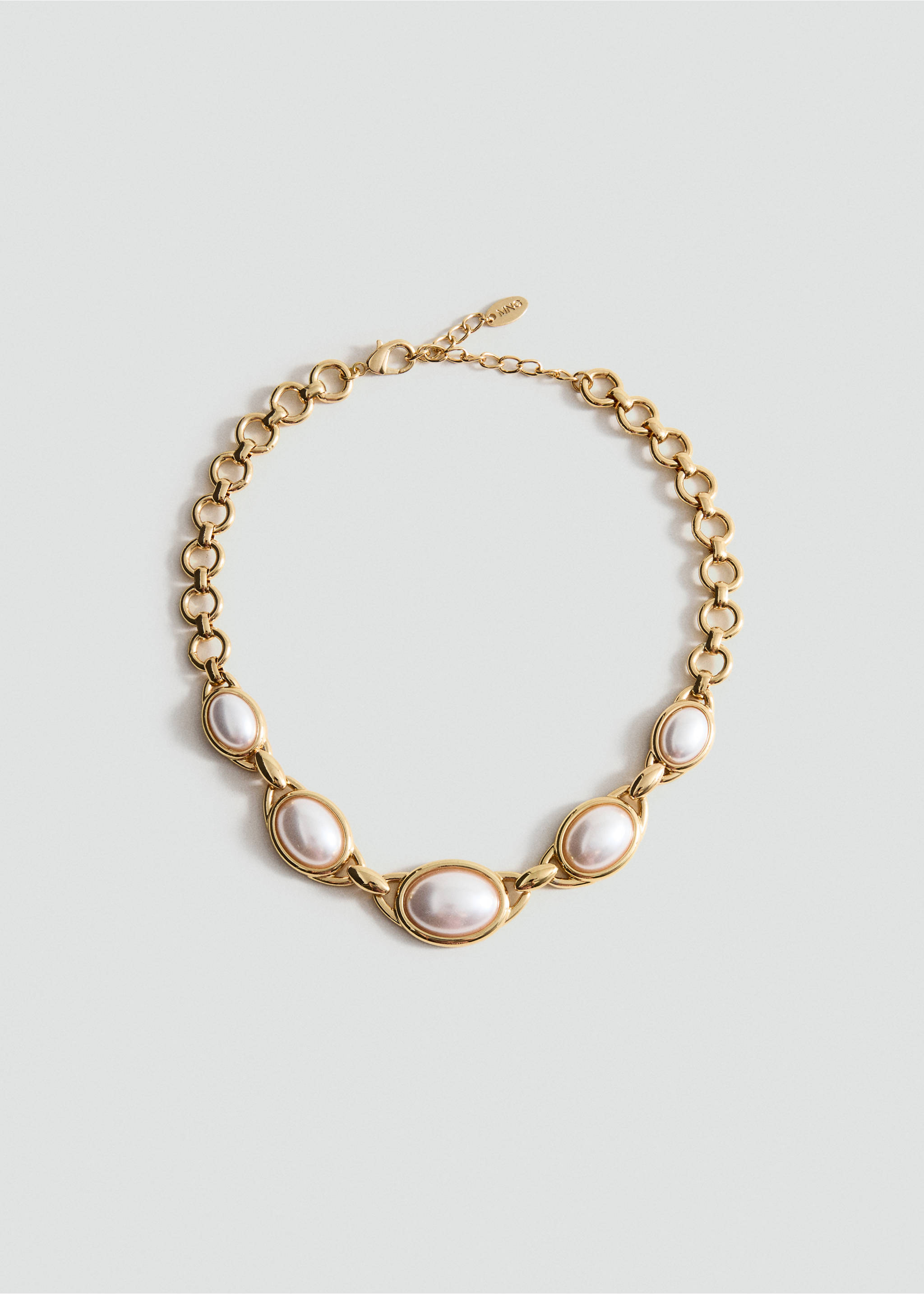 Mixed pearl necklace - Article without model, Gold. Ref: 17004130-00.