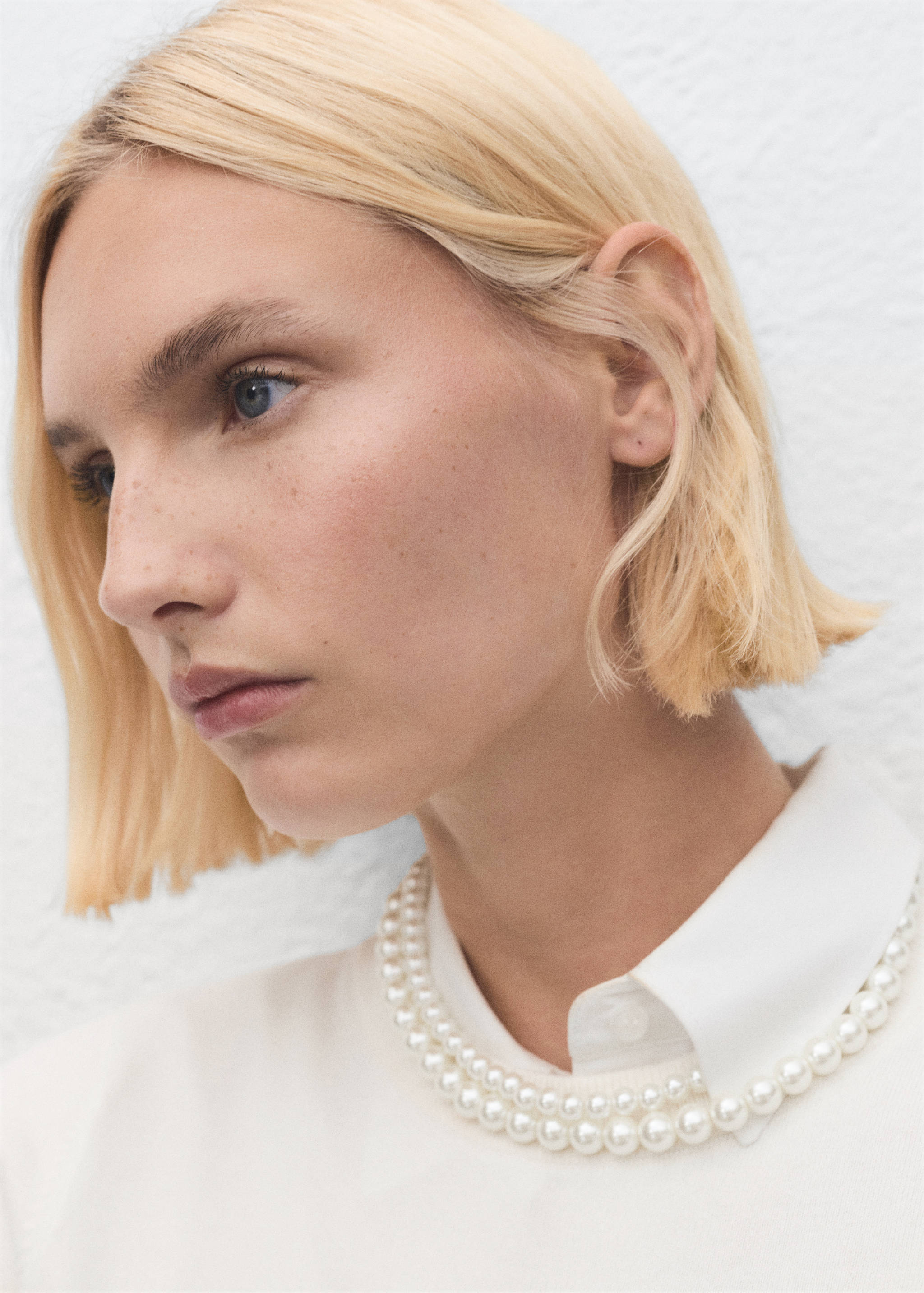 Collier double perle verre - Plan général