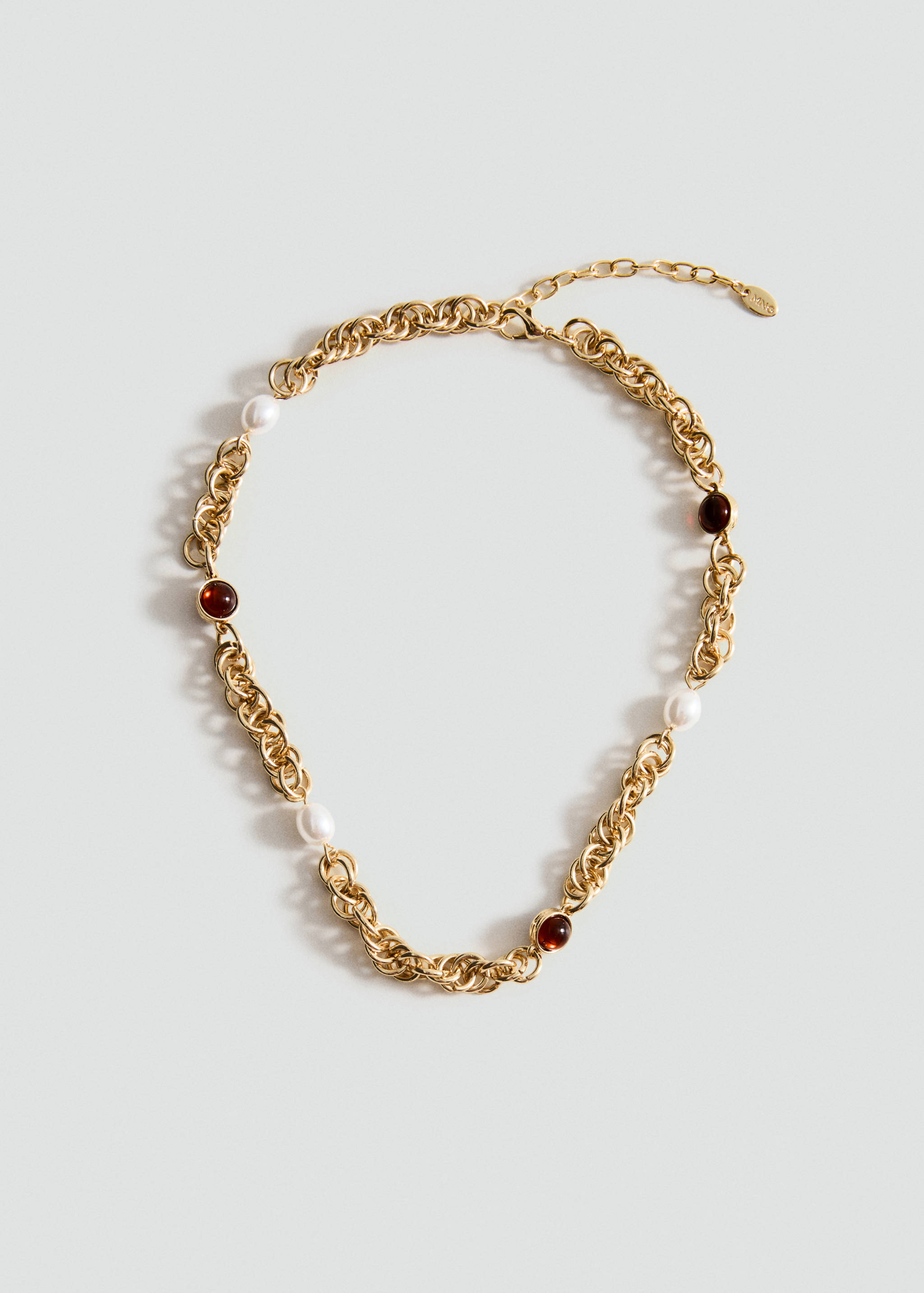 Collier chaîne perles combinées - Article sans modèle