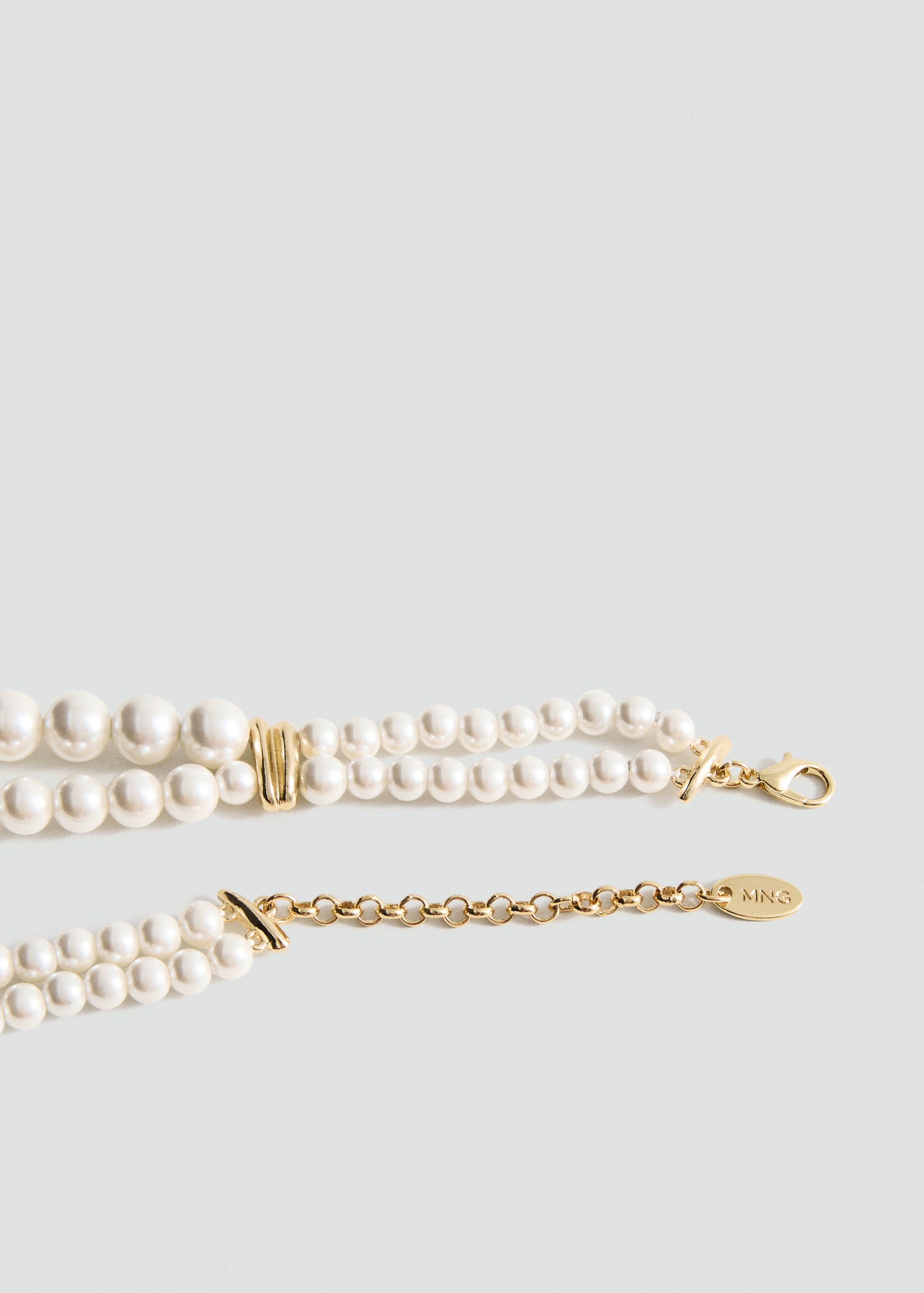 Pearl and crystal choker - Details of the article 1