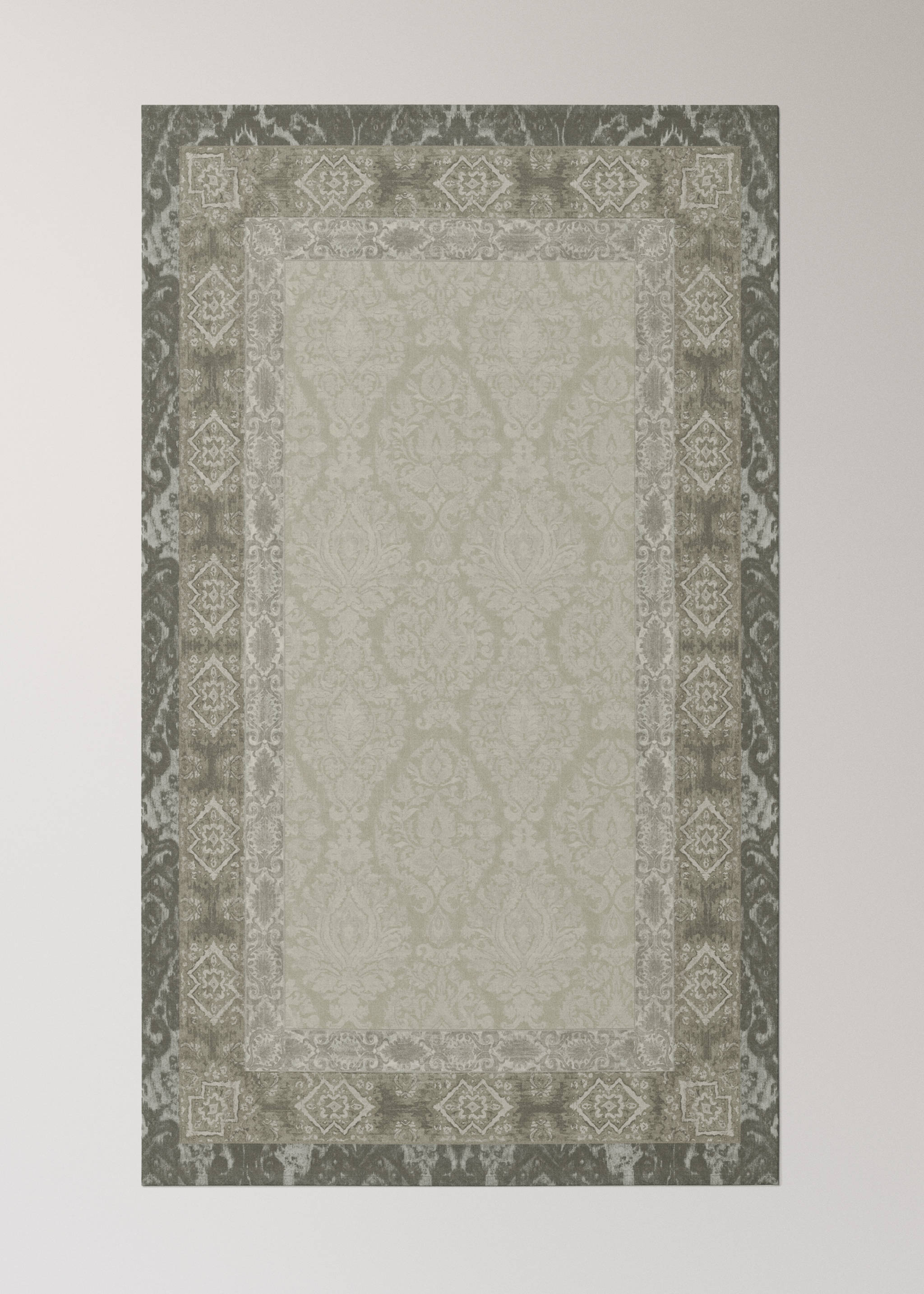 Damask-print cotton tablecloth for 8 to 10 diners - Details of the article 2