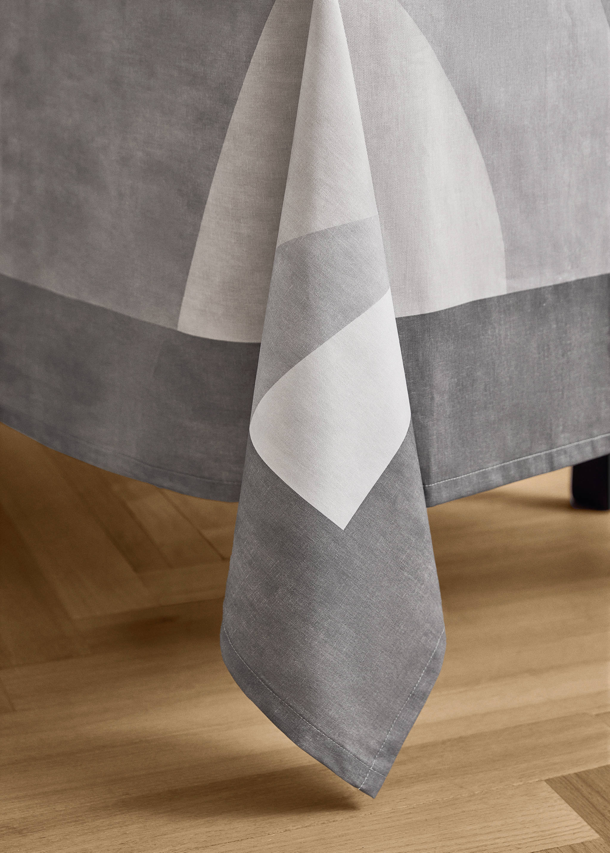 Față de masă din bumbac, cu imprimeu geometric, pentru 8 până la 10 persoane - Detaliu al articolului 8