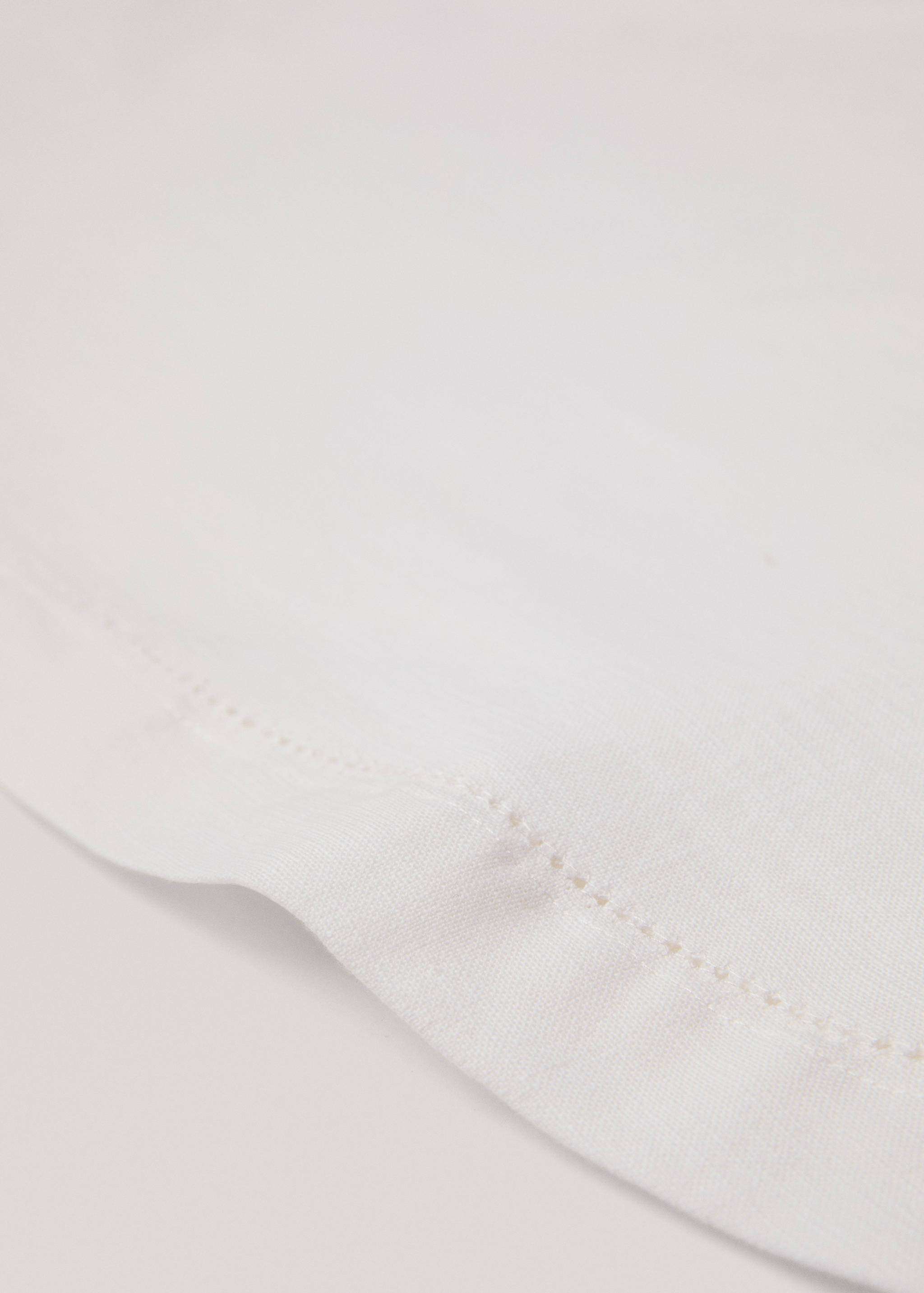 Cotton vanilla tablecloth for 2 to 4 diners - Medium plane