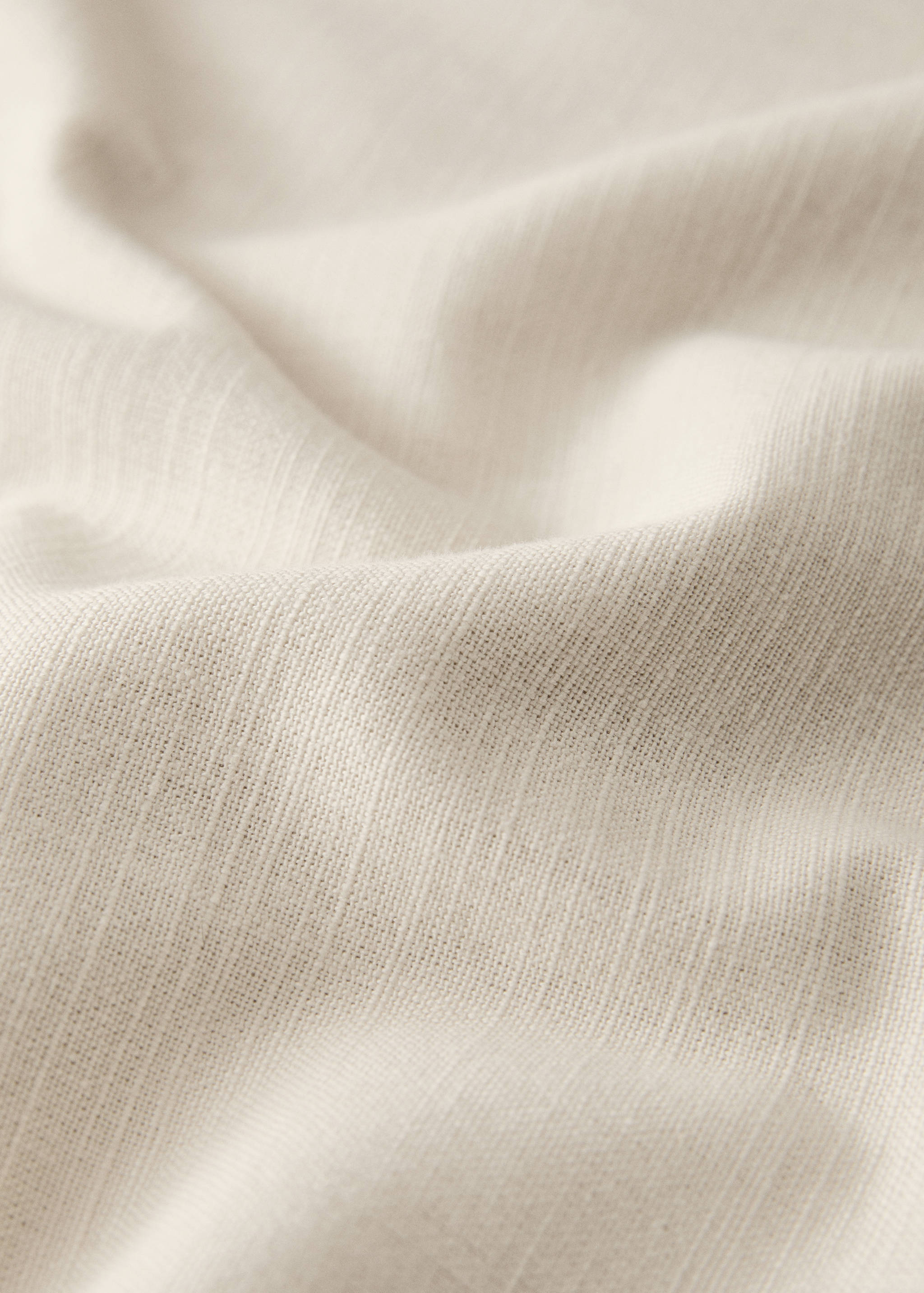 Cotton vanilla tablecloth for 6 to 8 diners - Details of the article 3