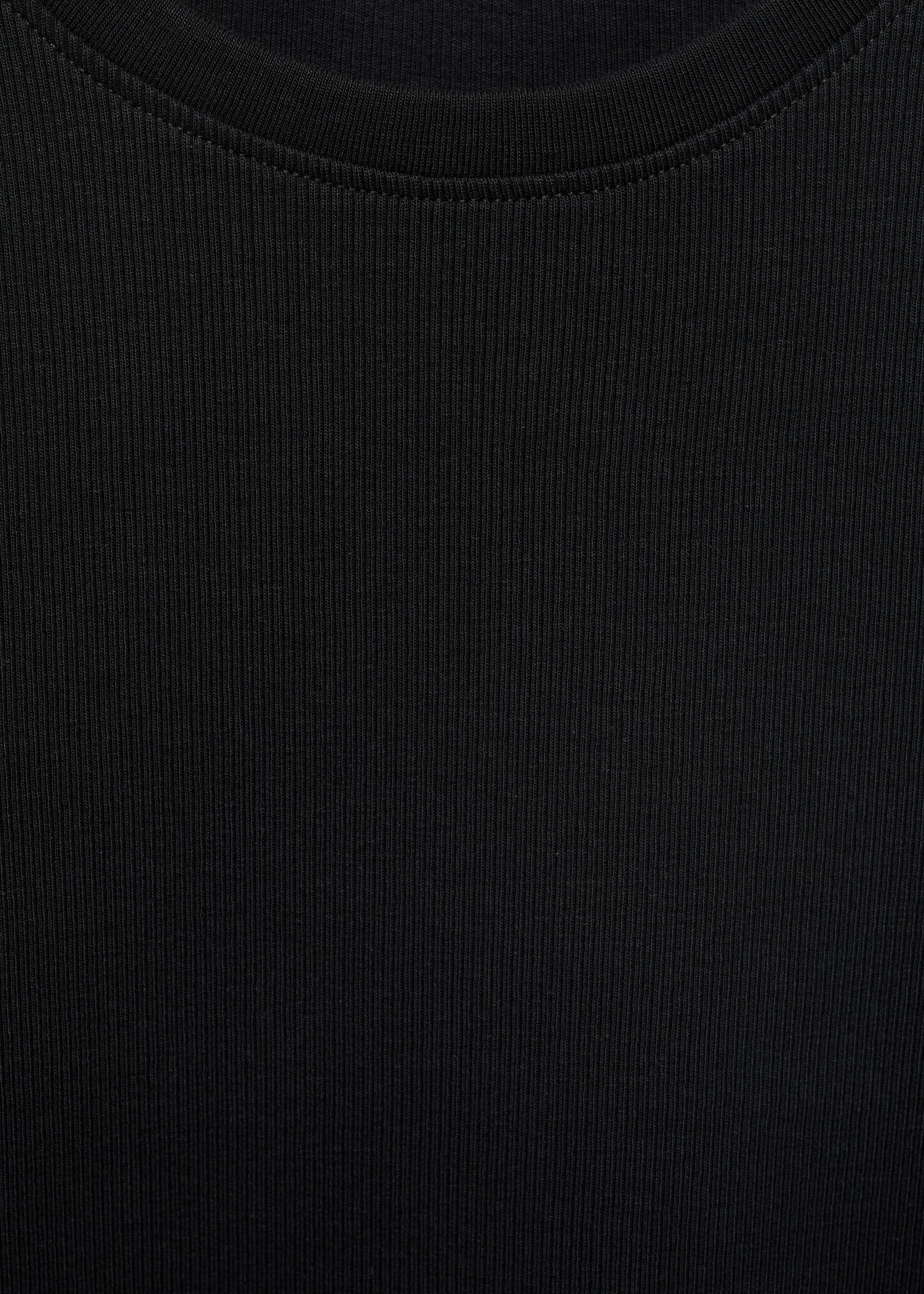 T-shirt côtelé manches longues - Détail de l'article 8