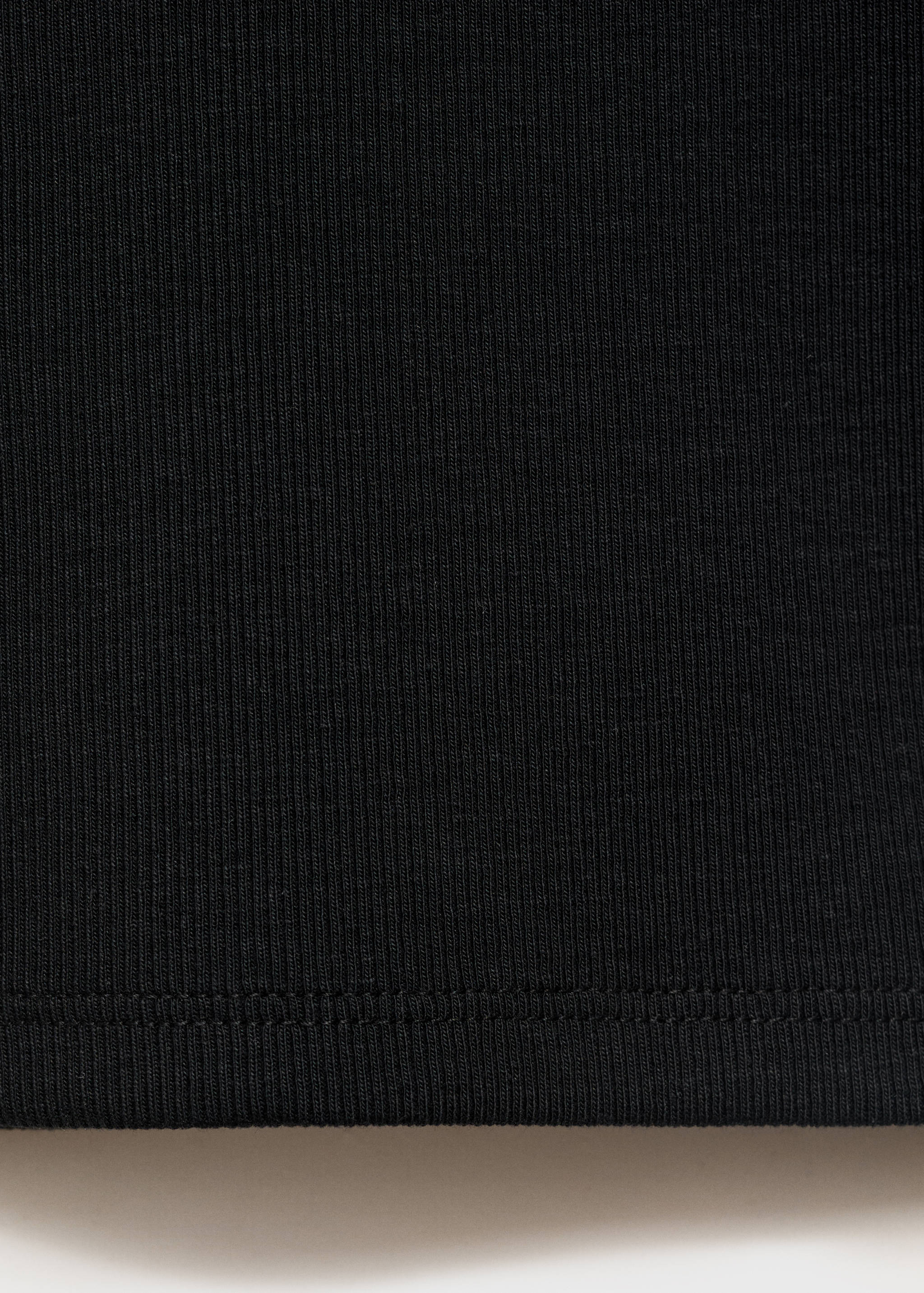 T-shirt côtelé manches longues - Détail de l'article 0