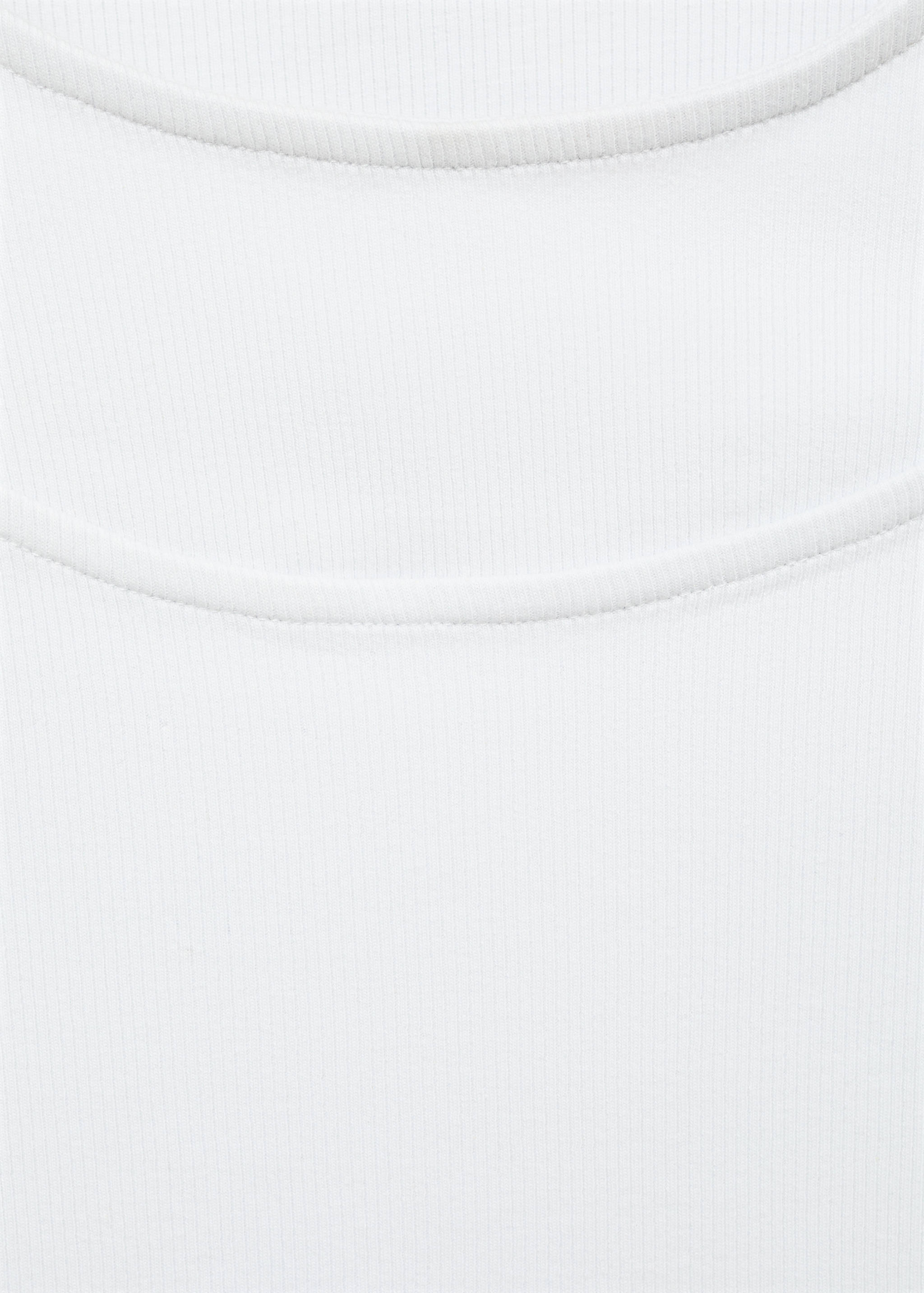 T-shirt maille côtelée à découpe - Détail de l'article 8