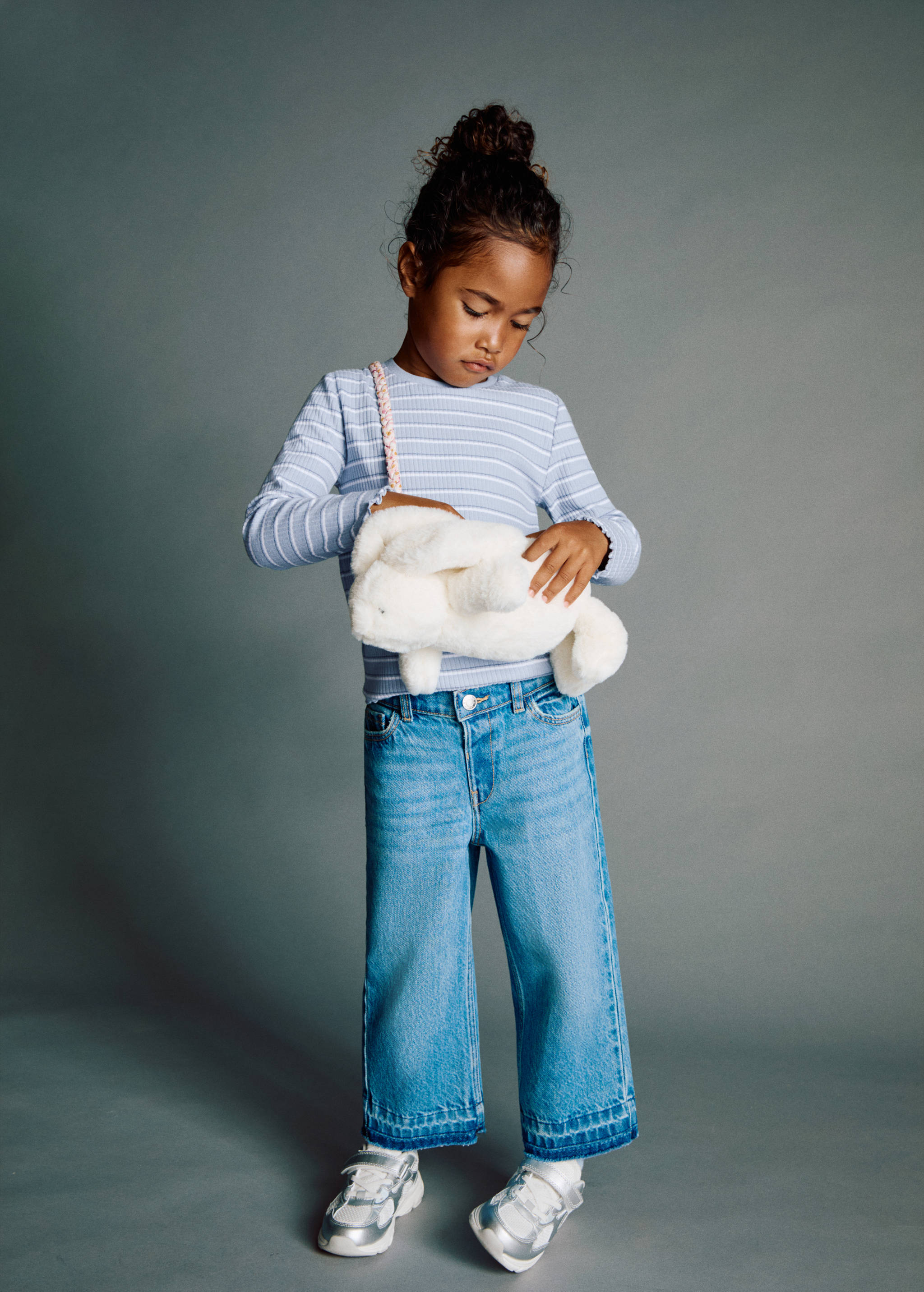 Striped cotton t-shirt - Medium plane