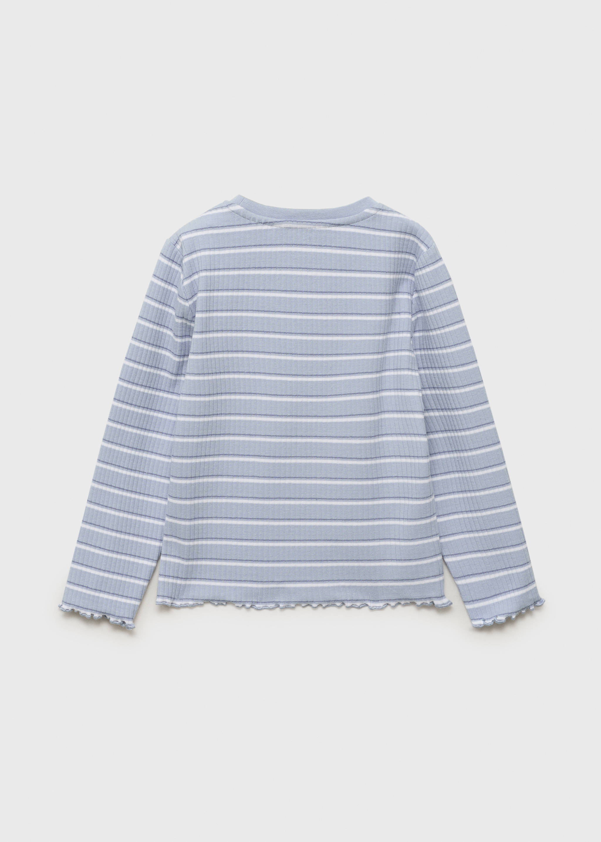 Striped cotton t-shirt - Reverse of the article