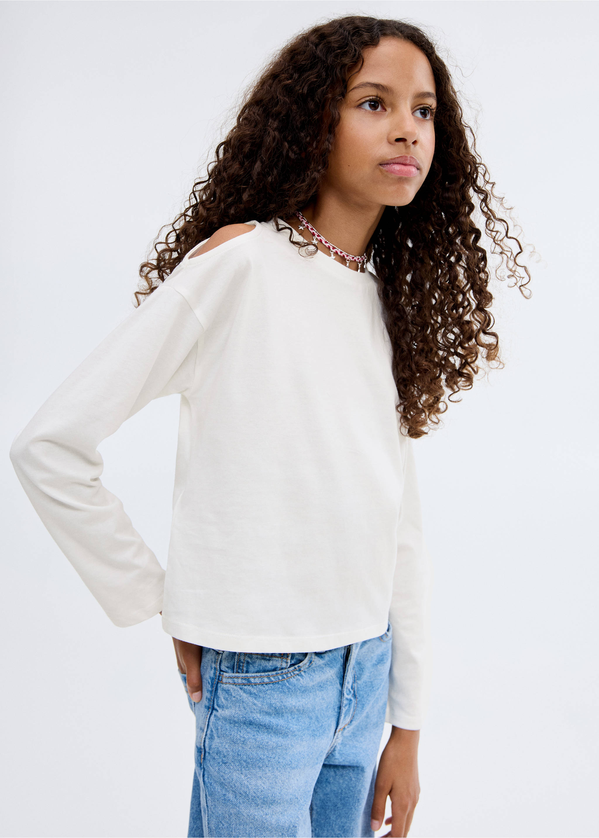 Cut-out t-shirt - Medium plane, Off White. Ref: 17004430-00.