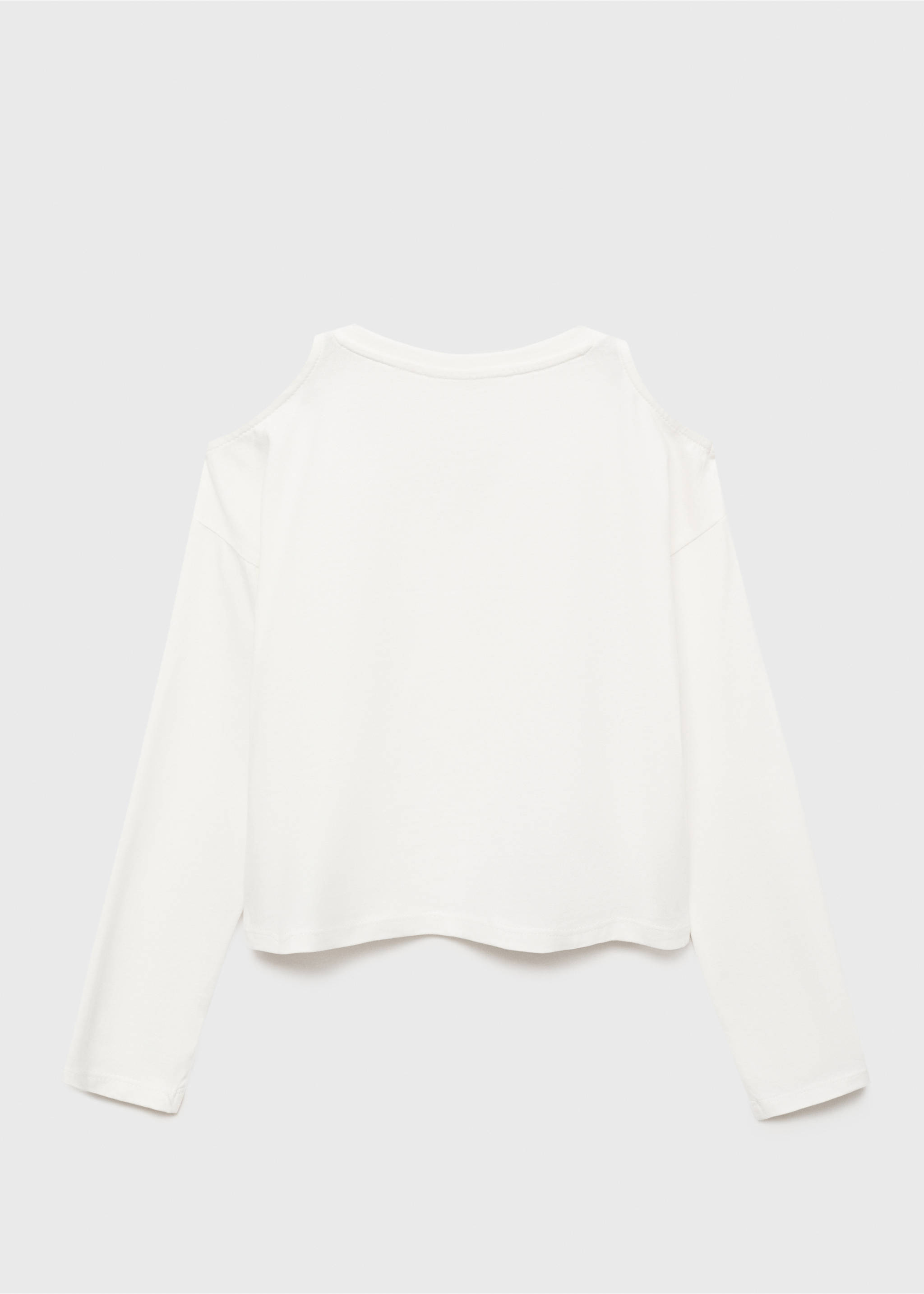 Cut-out t-shirt - Reverse of the article, Off White. Ref: 17004430-00.