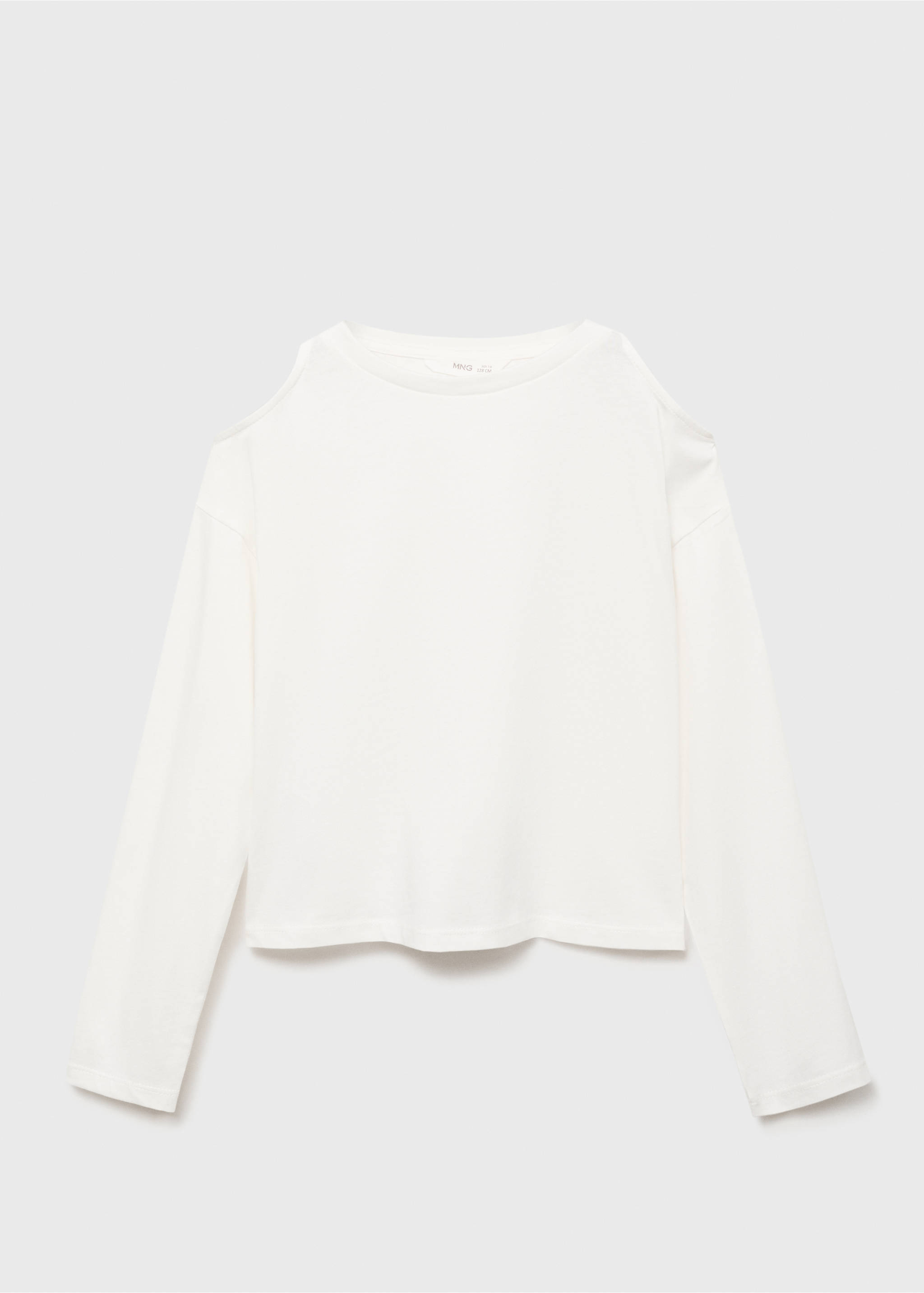 Cut-out t-shirt - Article without model, Off White. Ref: 17004430-00.