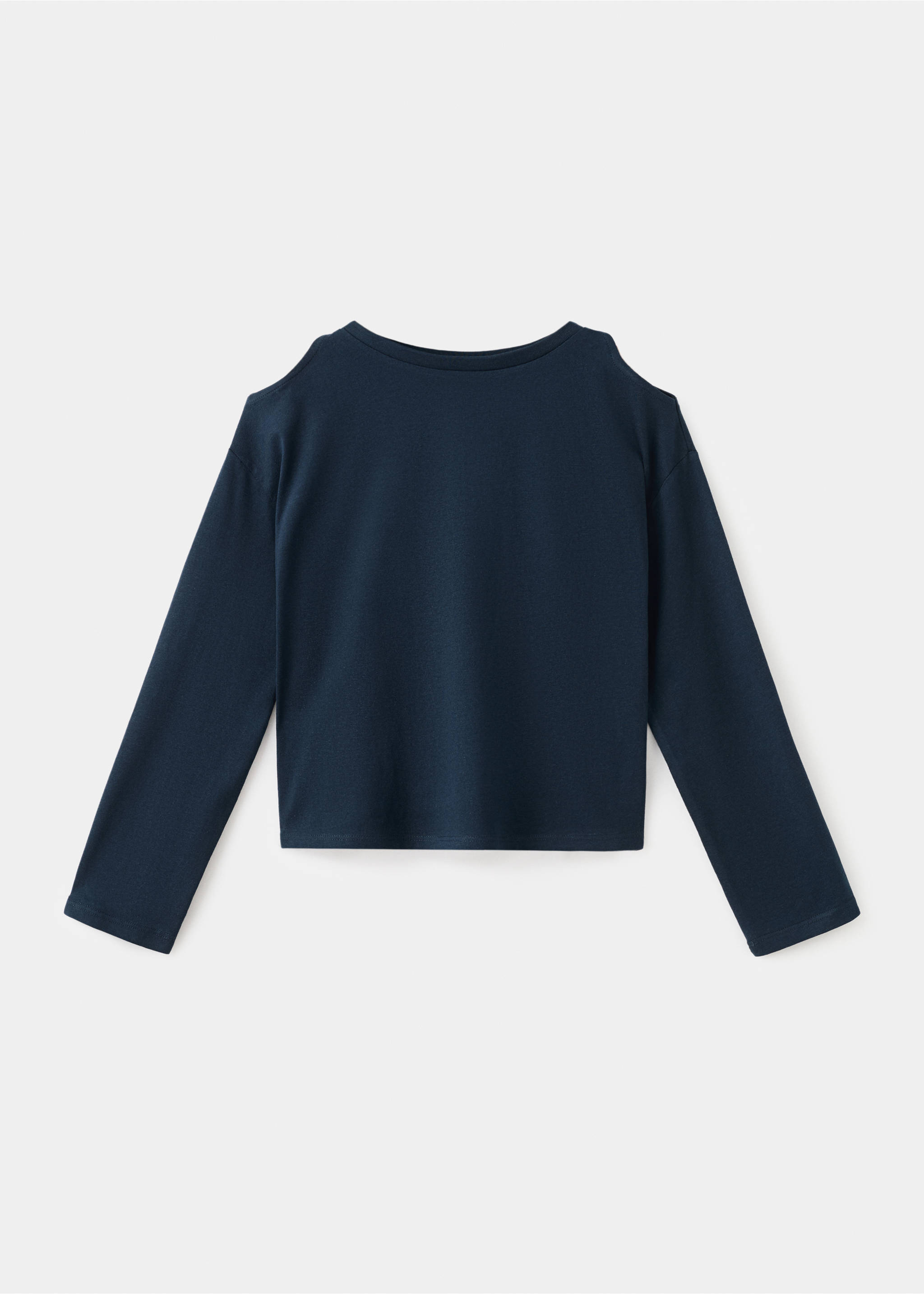 Cut-out t-shirt - Article without model, Navy. Ref: 17004430-00.