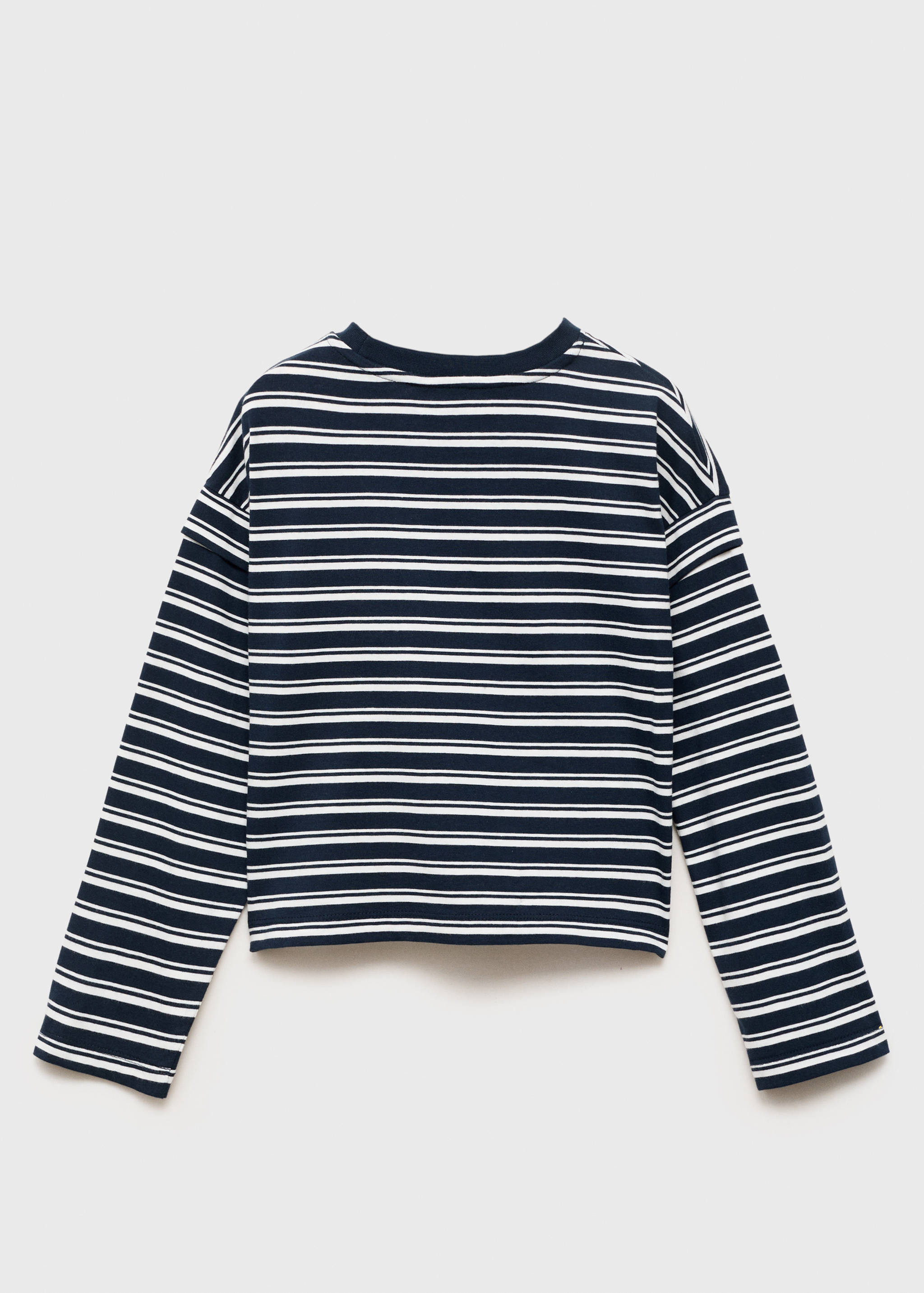 T-shirt manches longues rayures - Verso de l’article