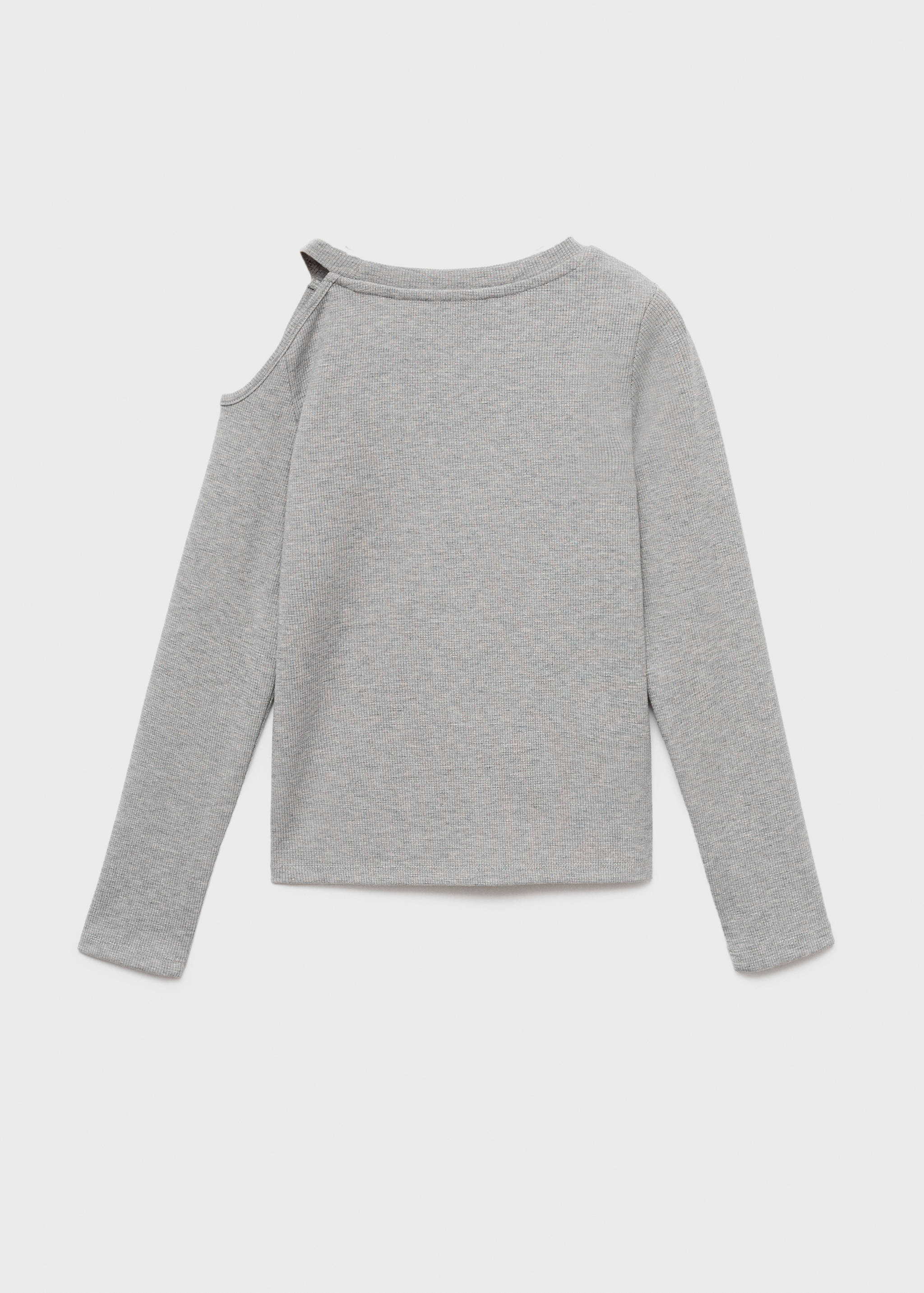 Lurex top with cut-out - Reverse of the article