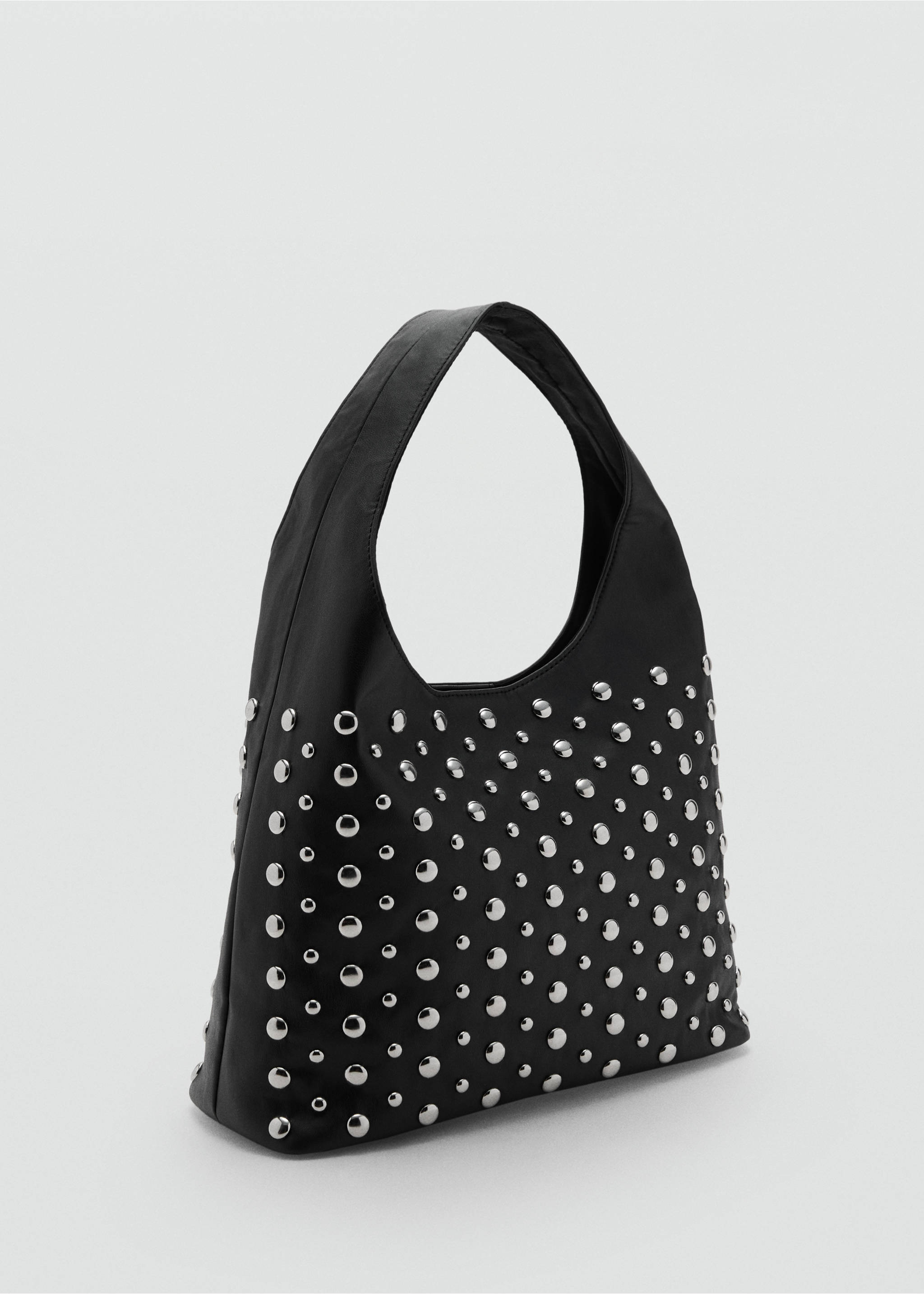 Studded bucket bag - Medium plane, Black. Ref: 17004443-00.