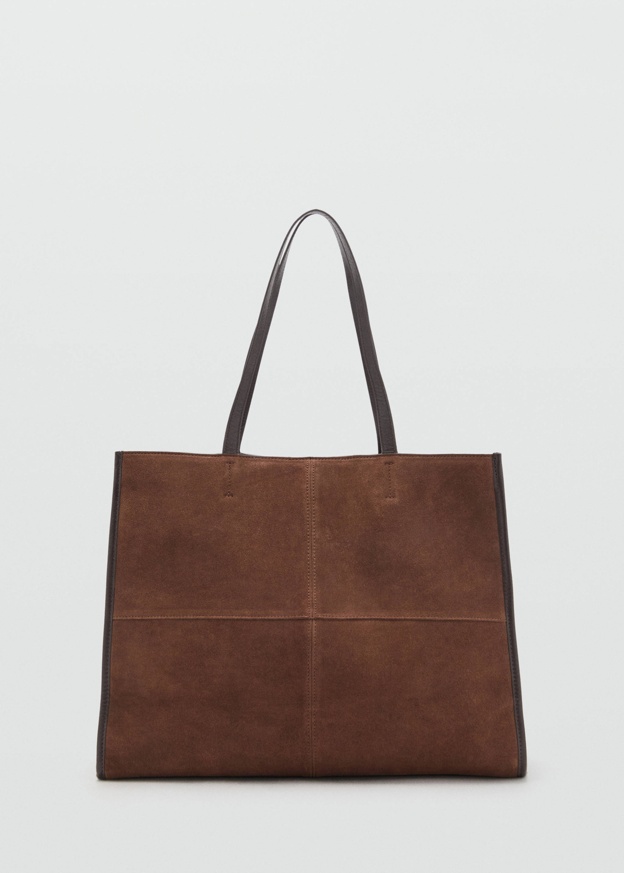 Suede leather shopper bag - Article without model