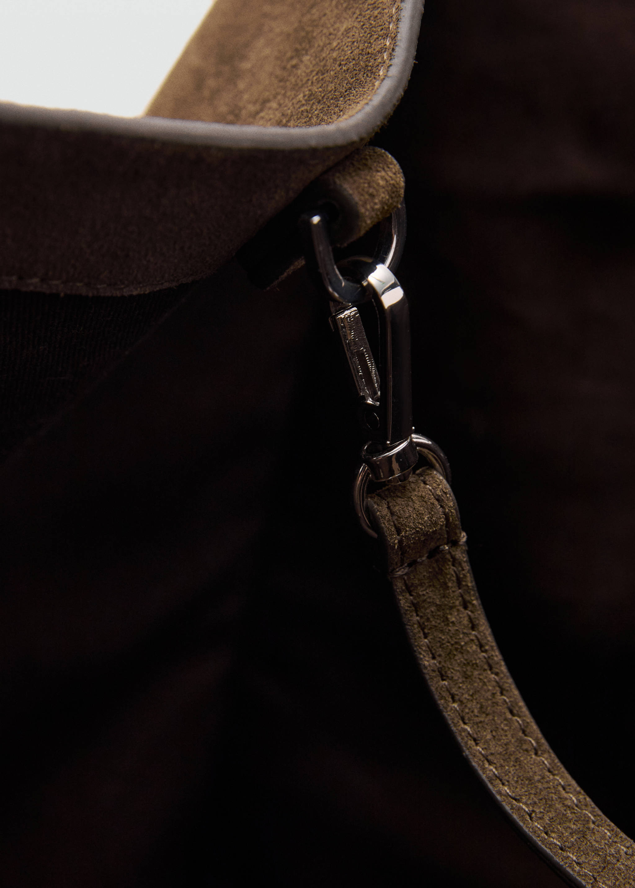 Suede leather shopper bag - Details of the article 3