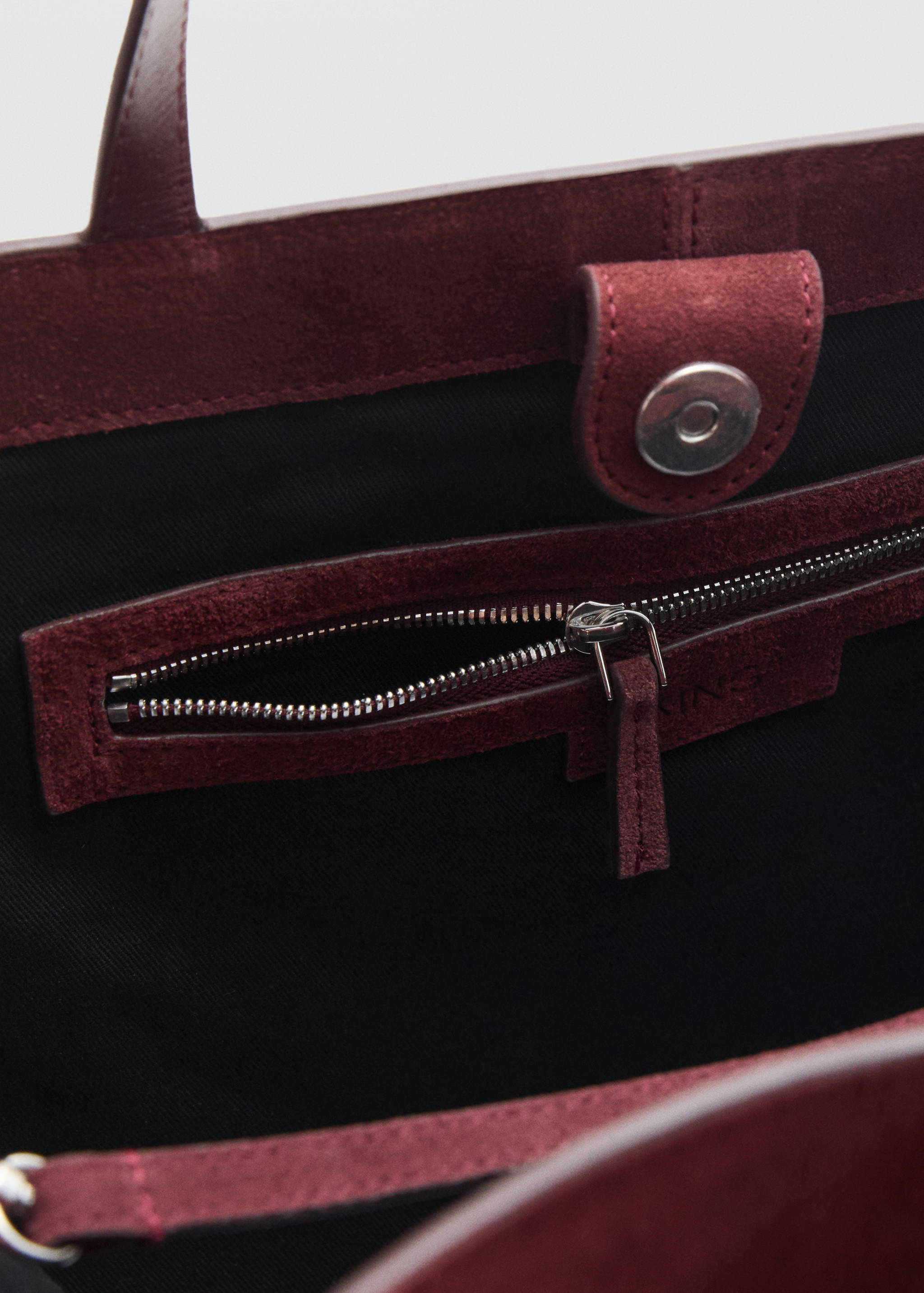 Suede leather shopper bag - Details of the article 2