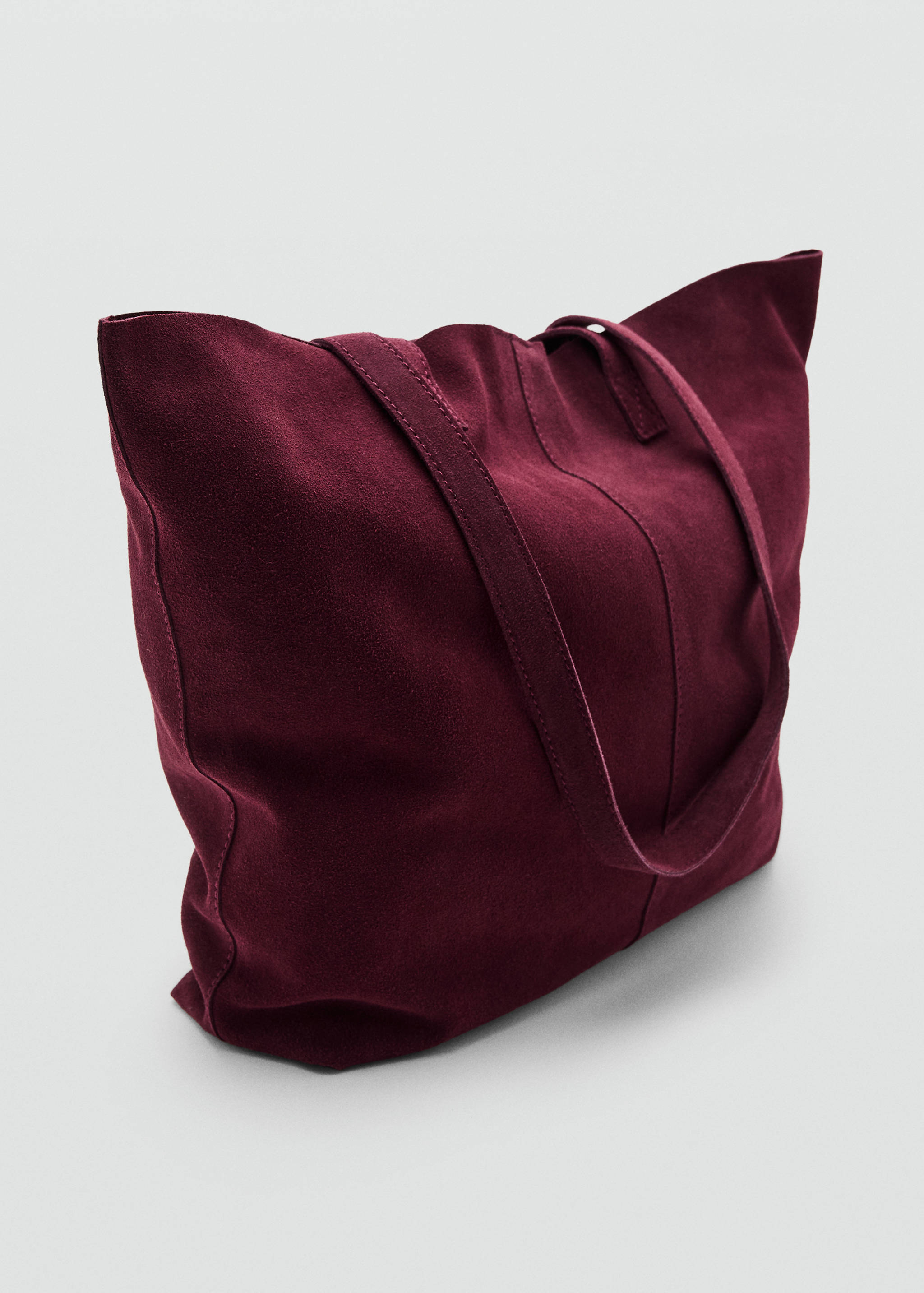 Leather tote bag - Medium plane