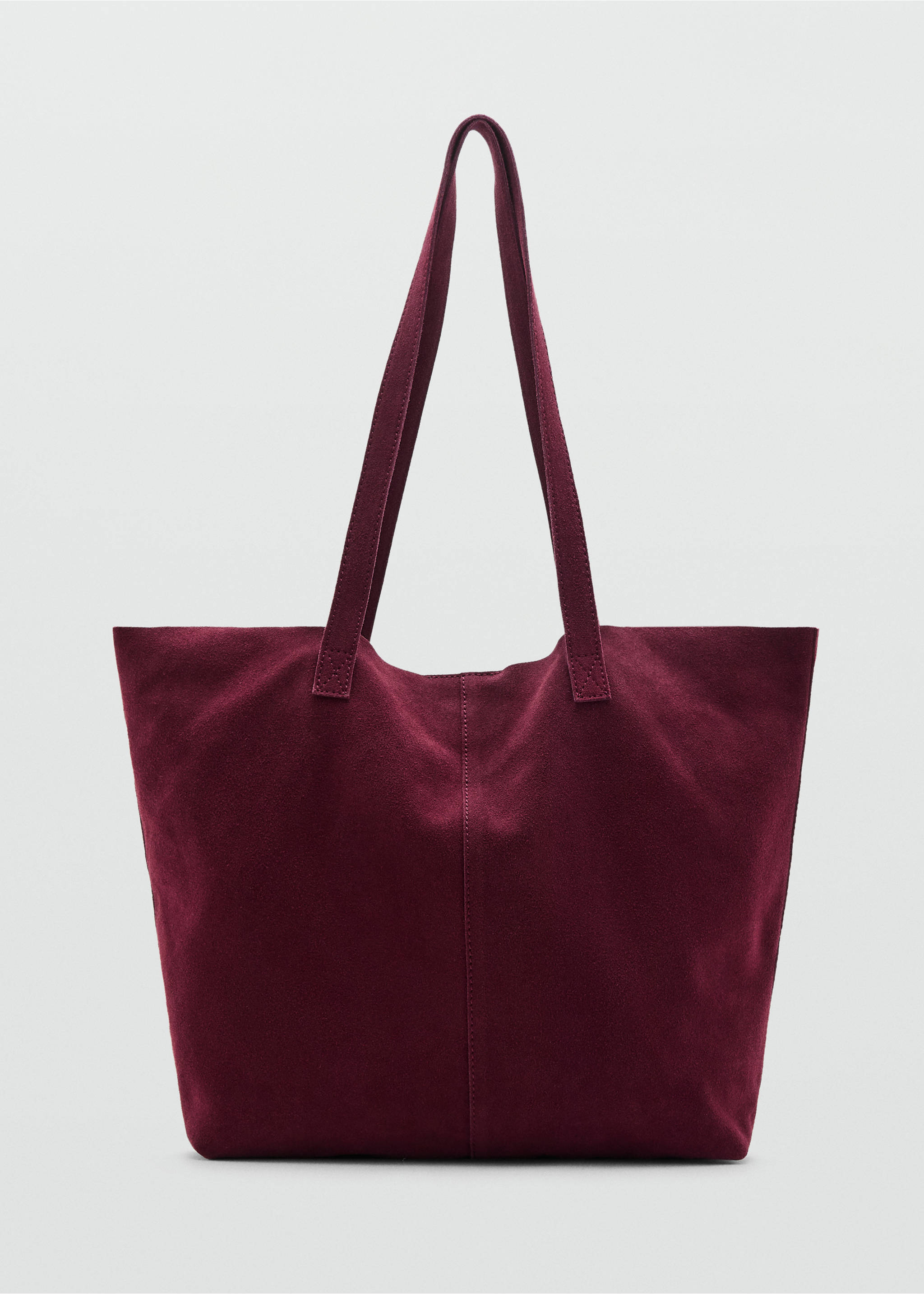 Leather tote bag - Article without model, Burgundy. Ref: 17004450-00.