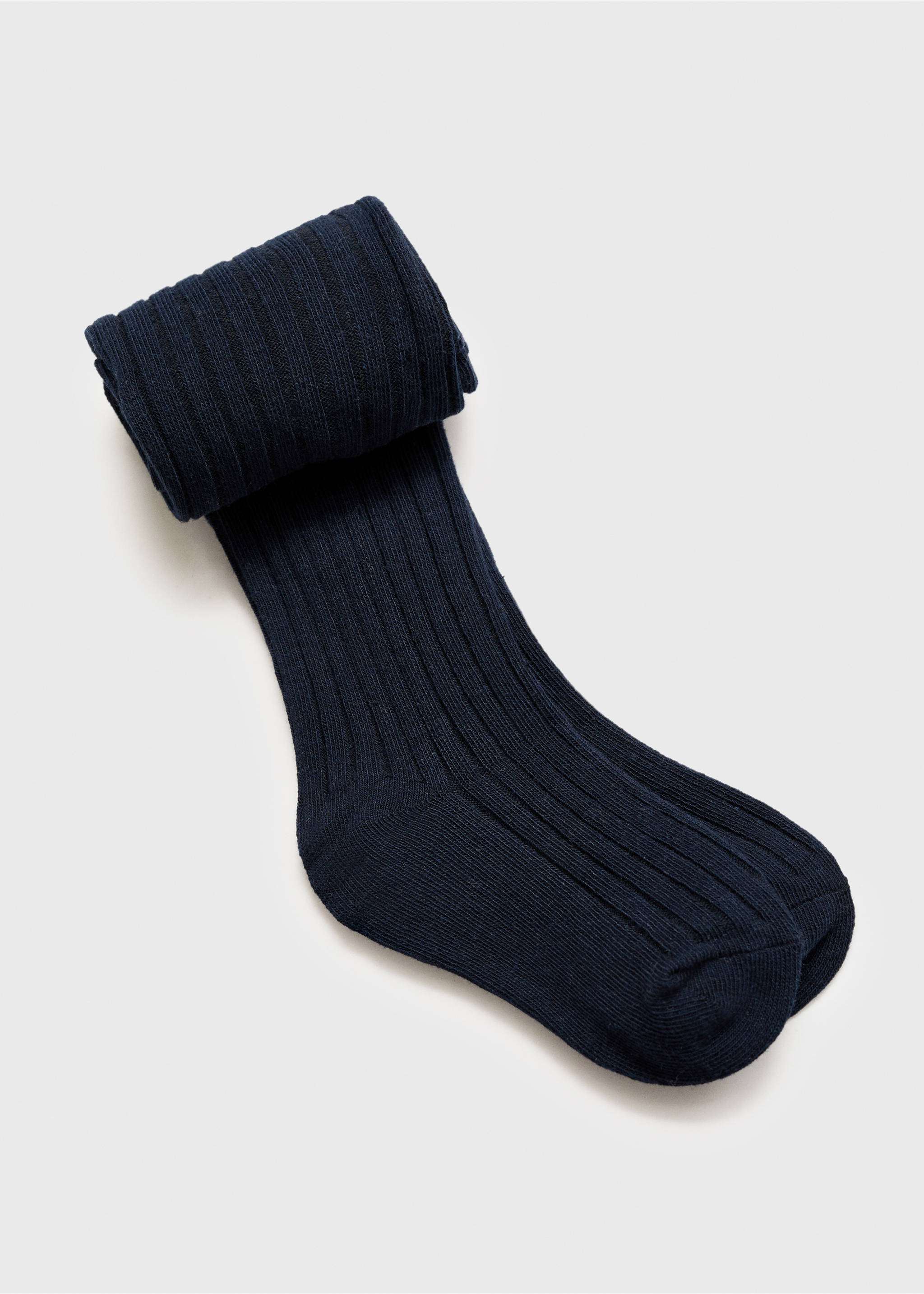 Leotardos canalé - Reverso del artículo, Azul marino oscuro. Ref: 17004784-00.