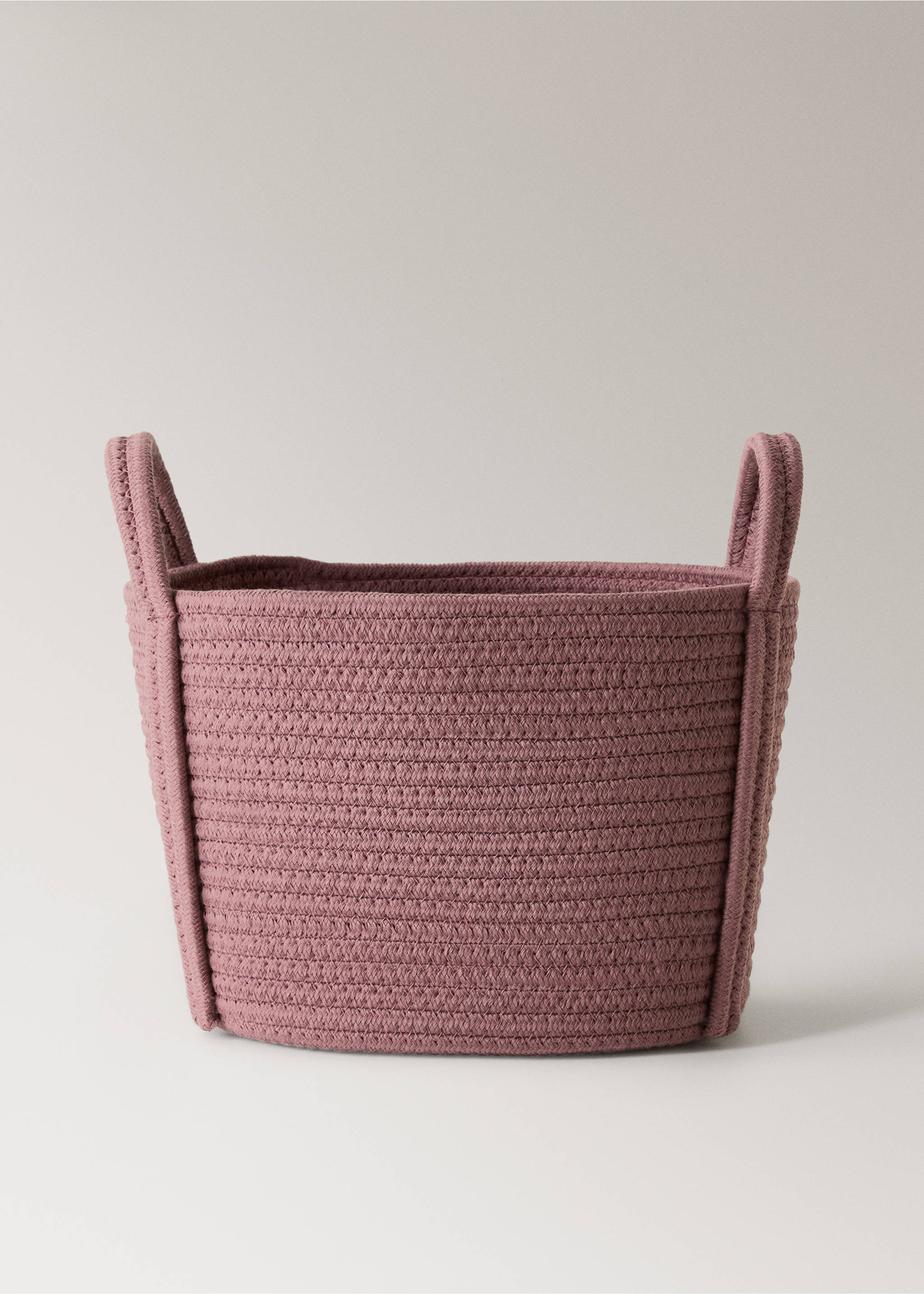 Small children's cotton basket with handles - Article without model, Cherry. Ref: 17004787-00.