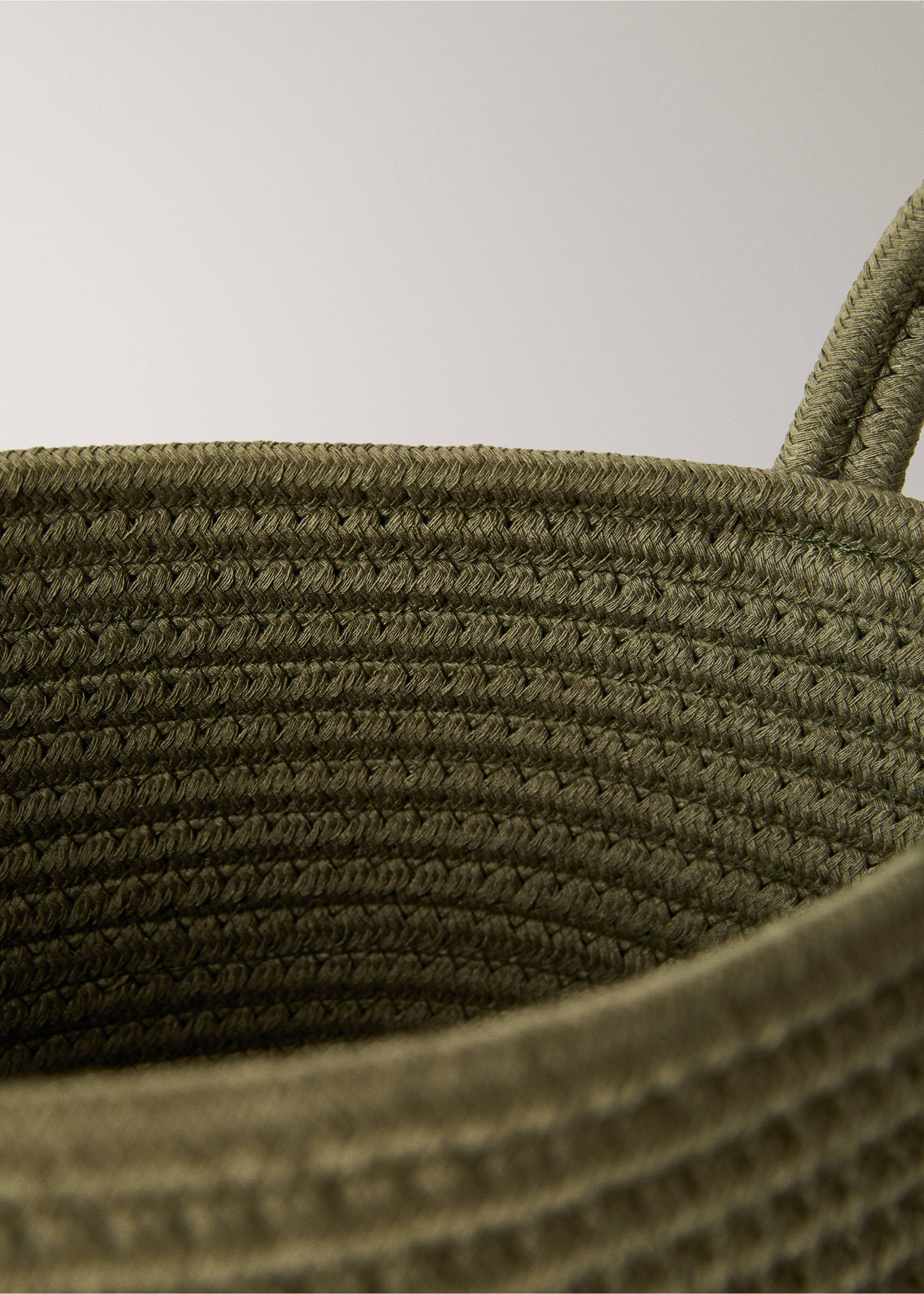 Cesta infantil algodón pequeña - Detalle del artículo 3, Khaki. Ref: 17004788-00.