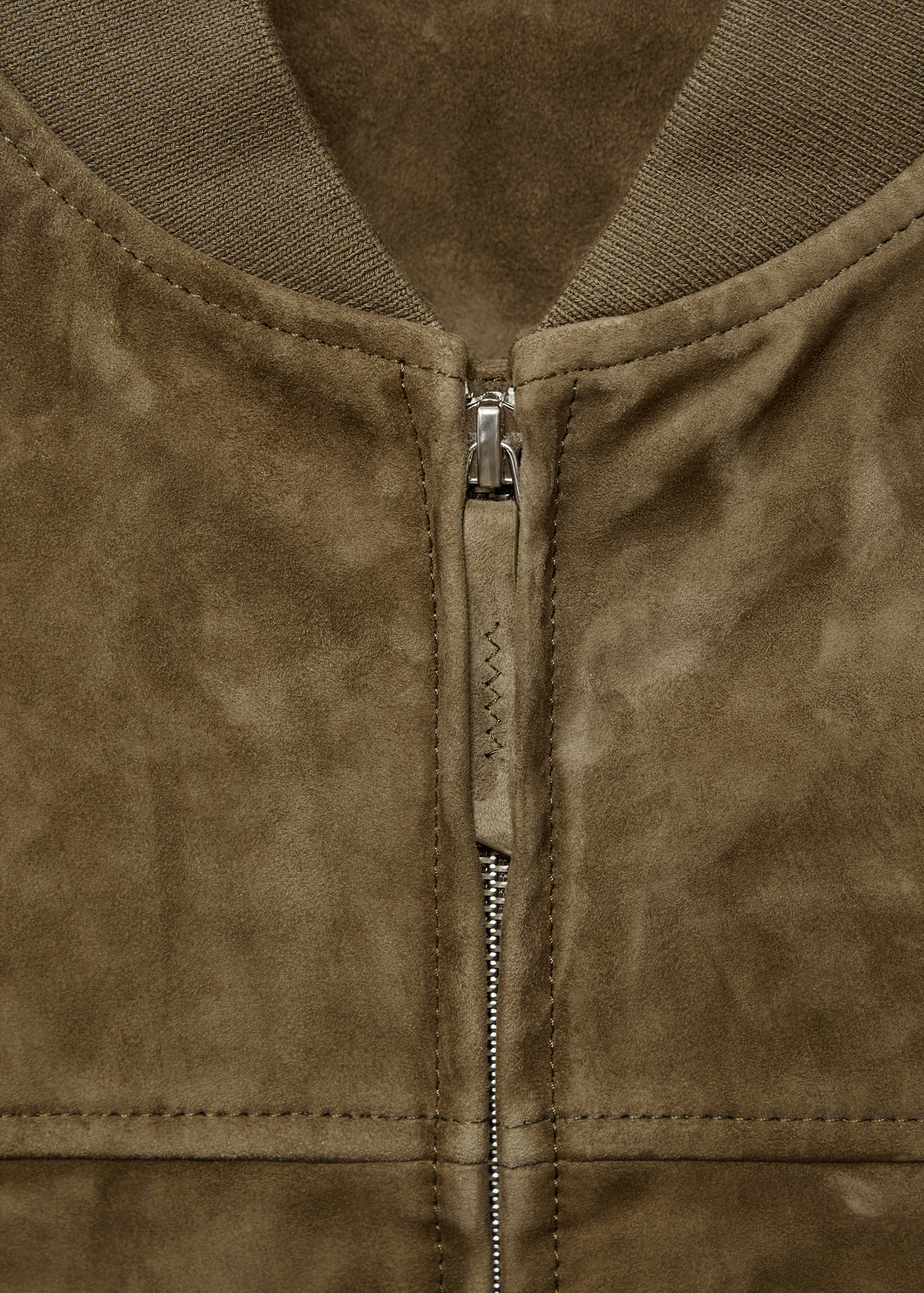 Куртка-бомбер из натуральной замши - Деталь изделия 8