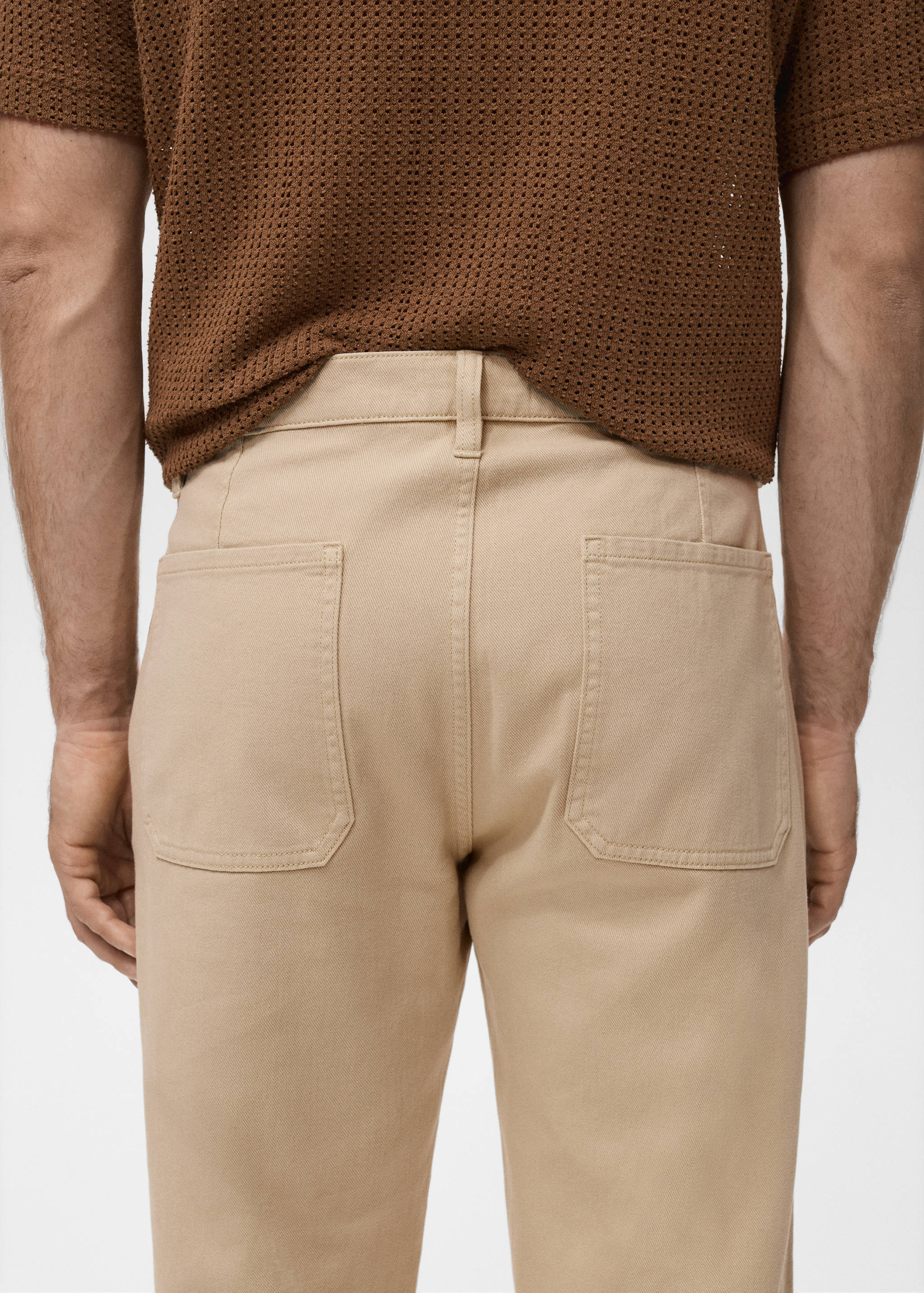 Regular fit cotton jeans - Details of the article 6