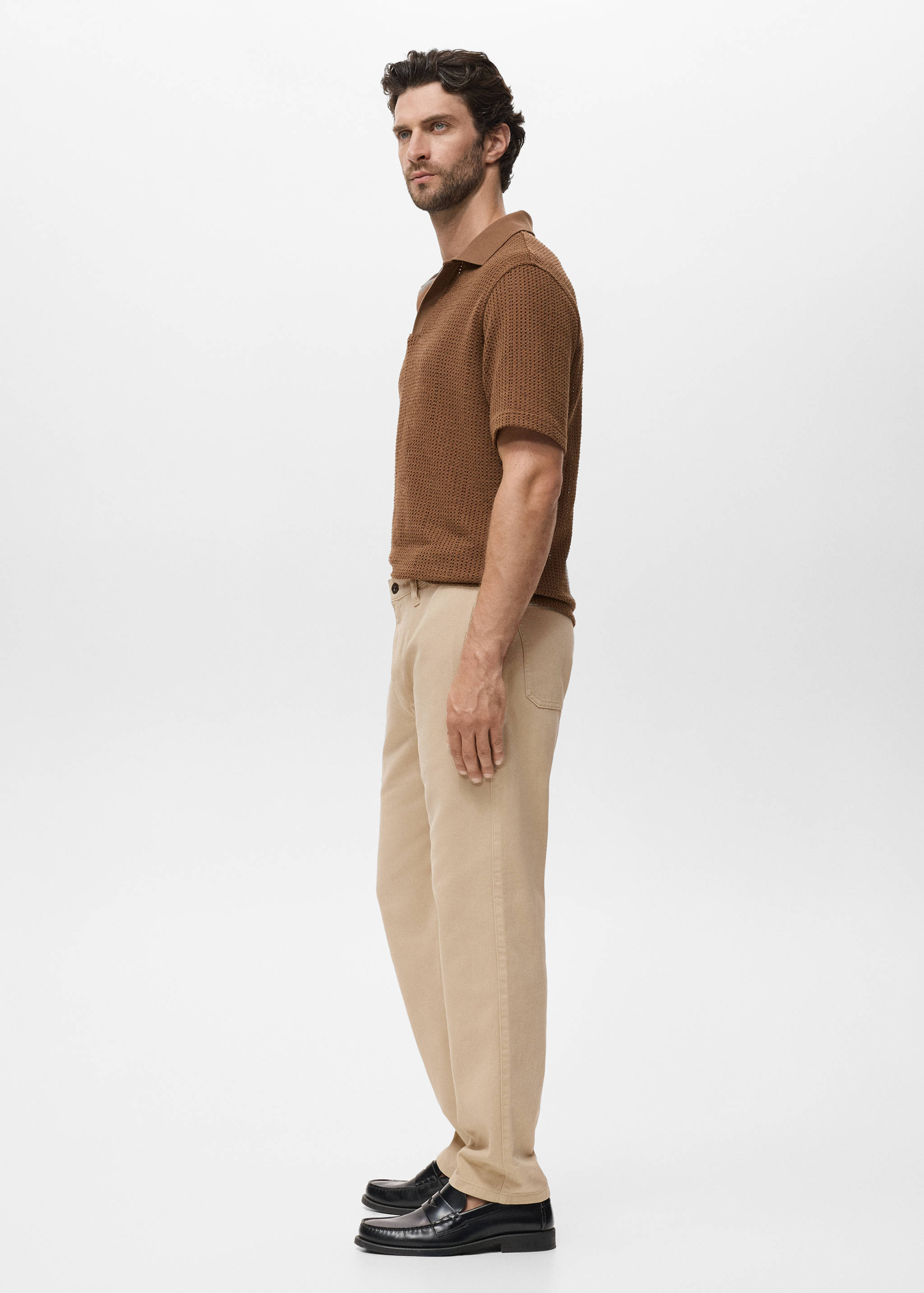 Regular fit cotton jeans - Details of the article 2