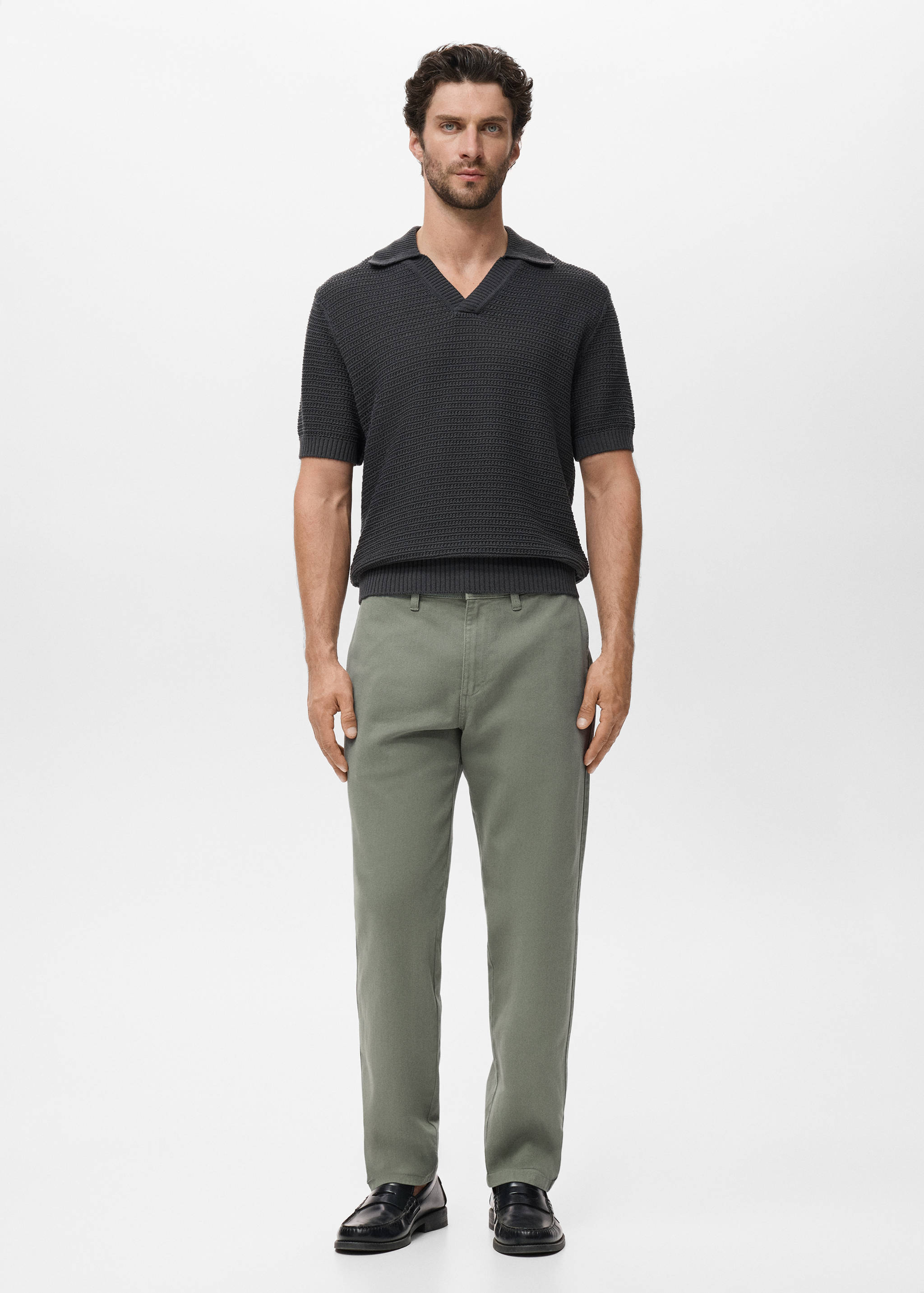 Regular fit cotton jeans - General plane