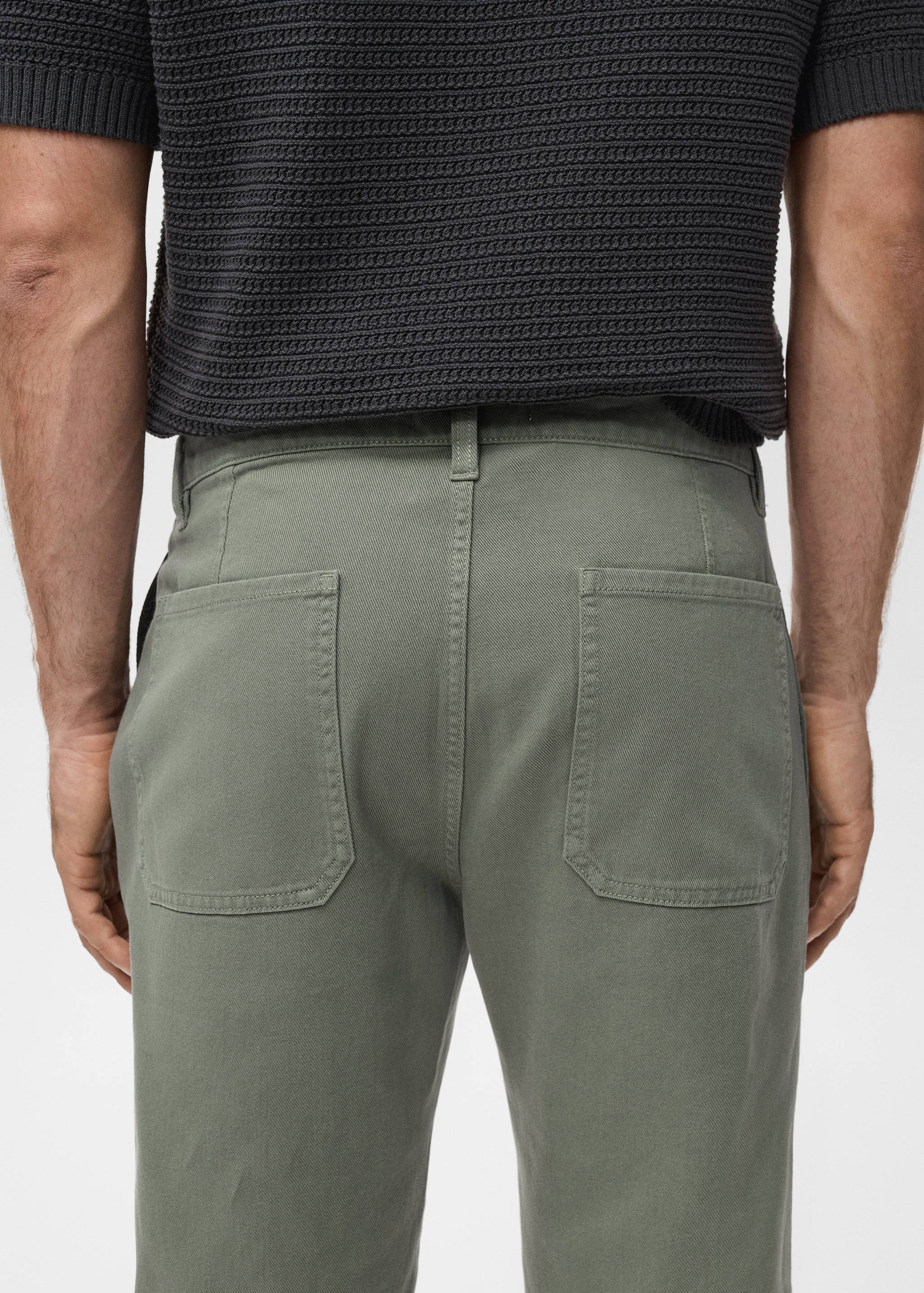 Regular fit cotton jeans - Details of the article 6