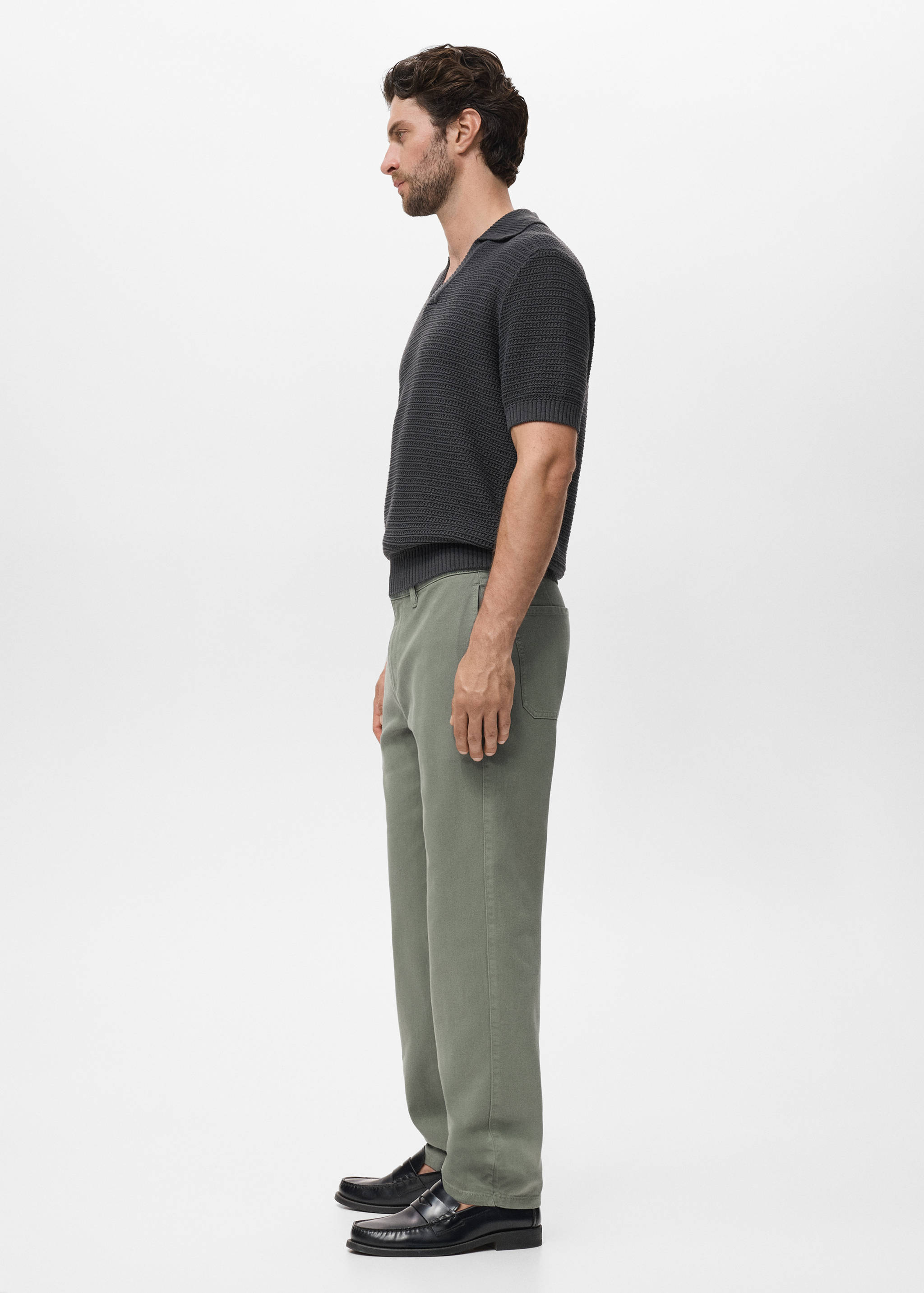 Regular fit cotton jeans - Details of the article 2