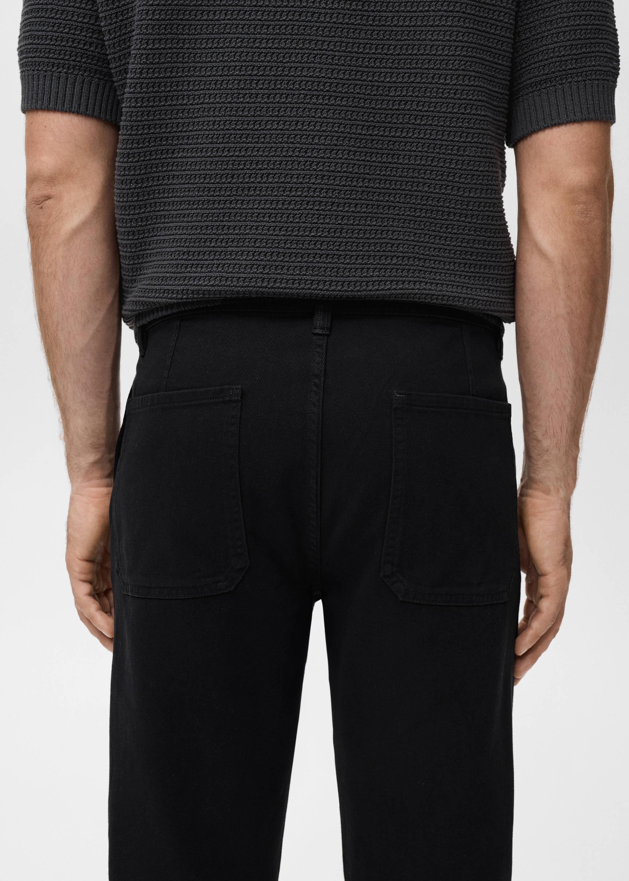 Regular fit cotton jeans - Details of the article 6