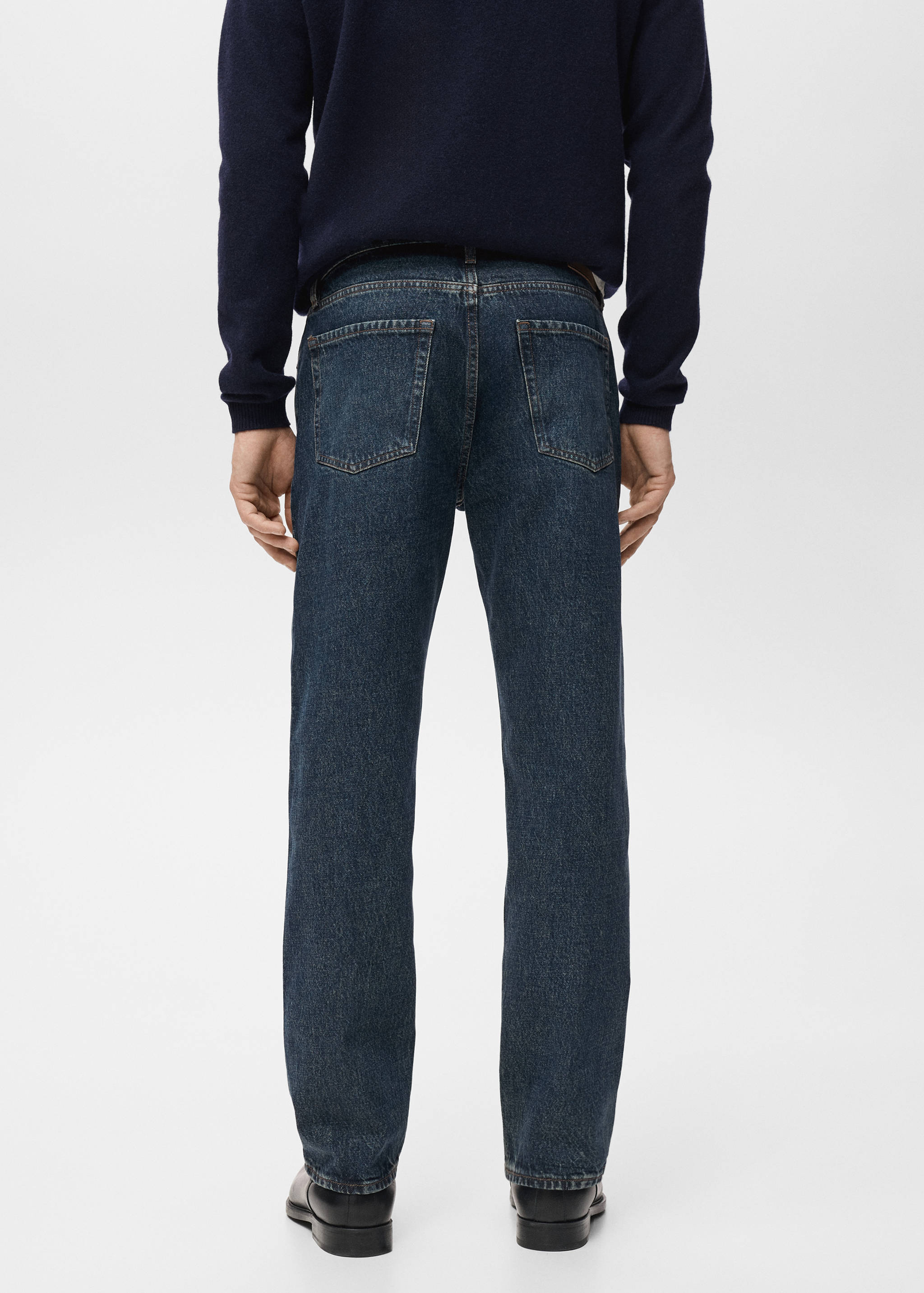 Moby straight-fit dark-wash jeans - Reverse of the article