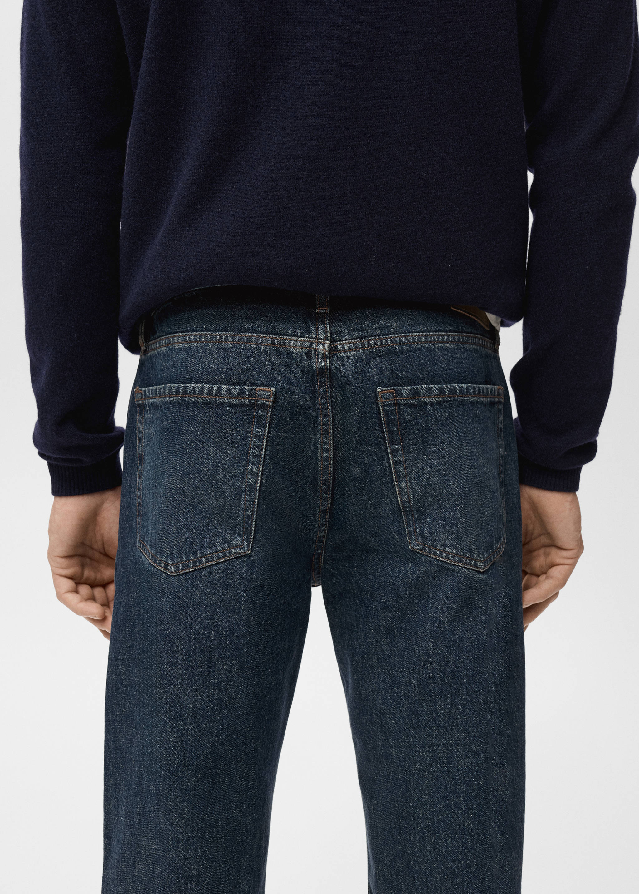 Moby straight-fit dark-wash jeans - Details of the article 6