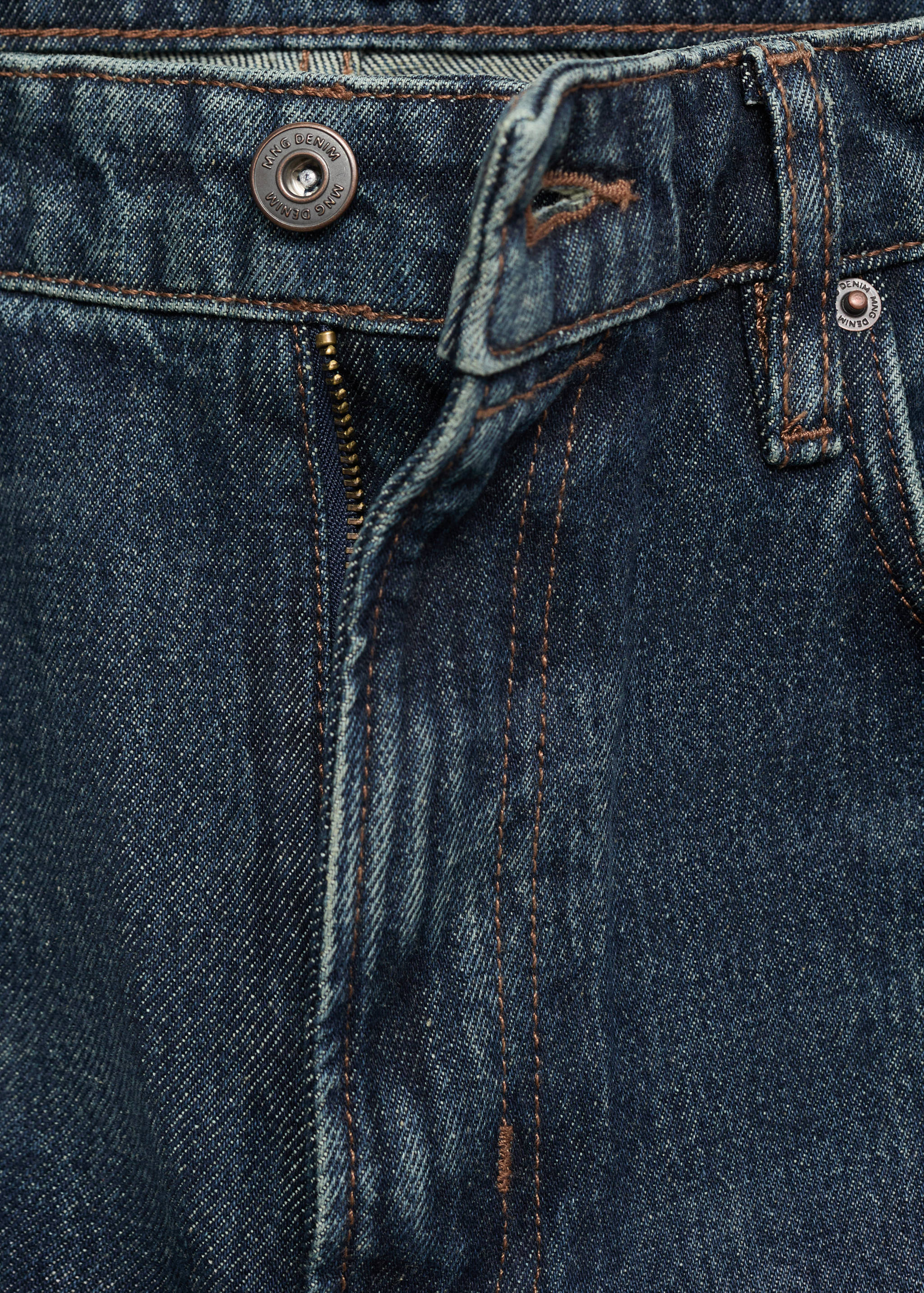 Moby straight-fit dark-wash jeans - Details of the article 8