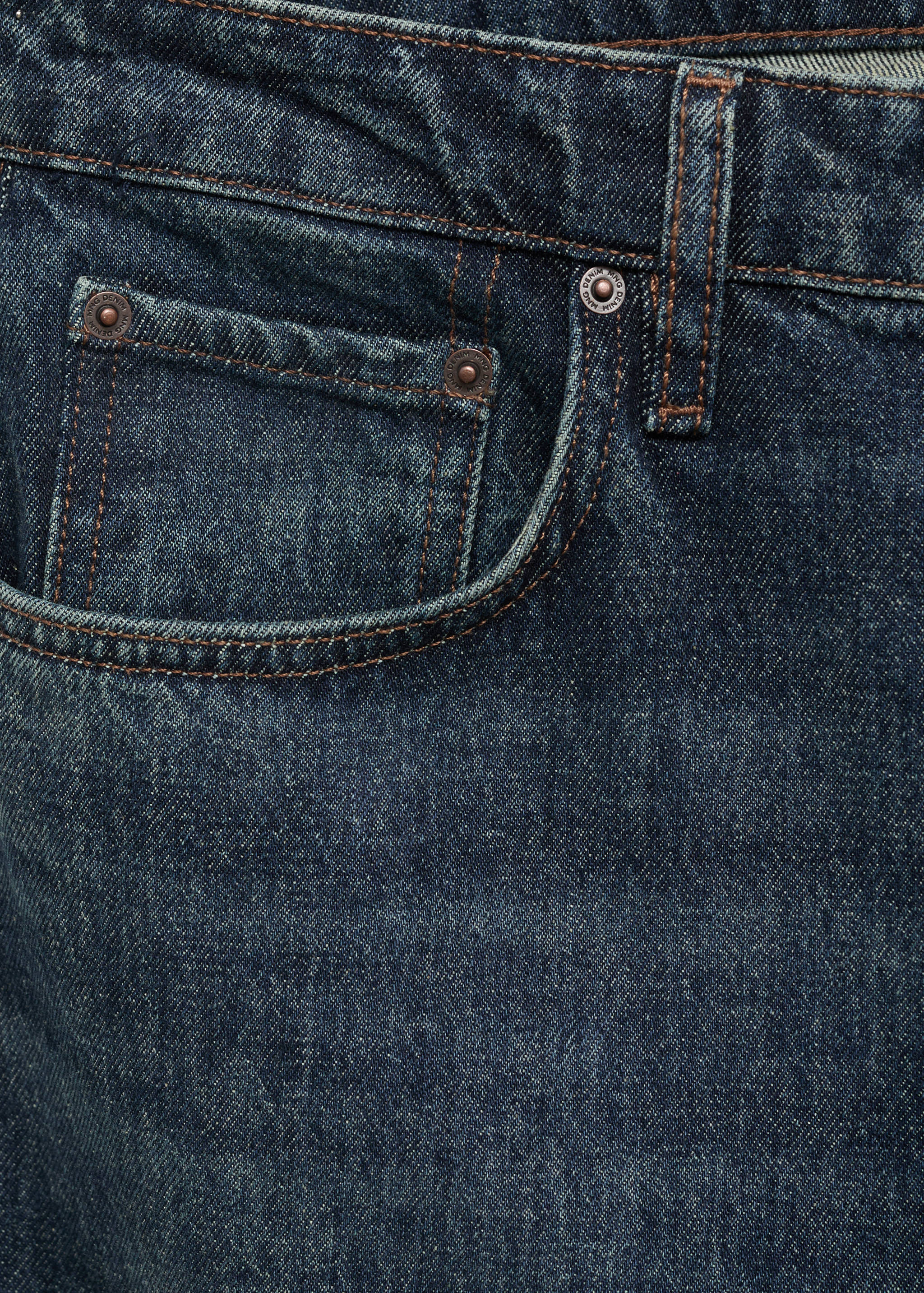 Moby straight-fit dark-wash jeans - Details of the article 0