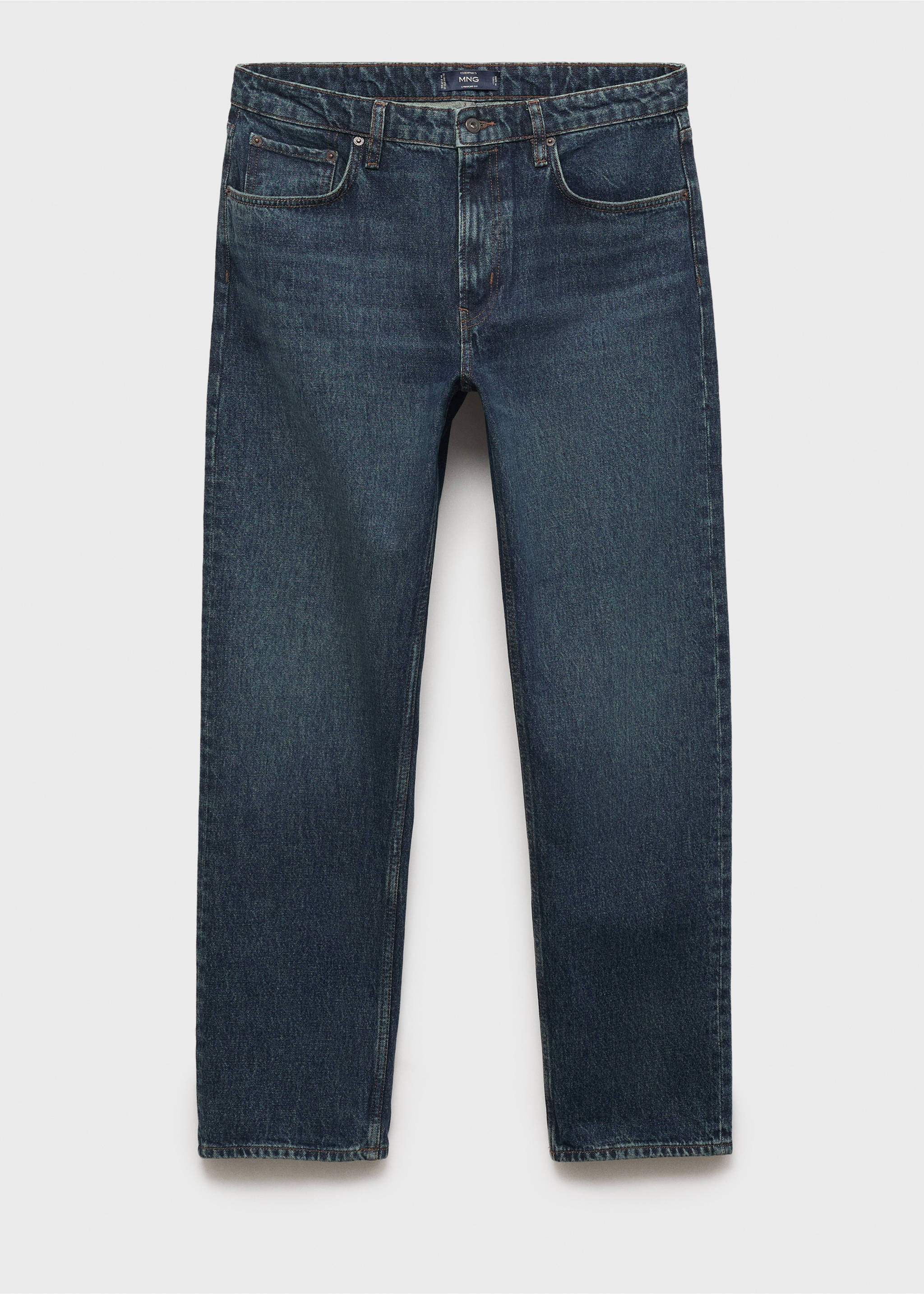 Jean Moby straight-fit délavé foncé - Article sans modèle, Bleu foncé. Ref: 17005152-00.