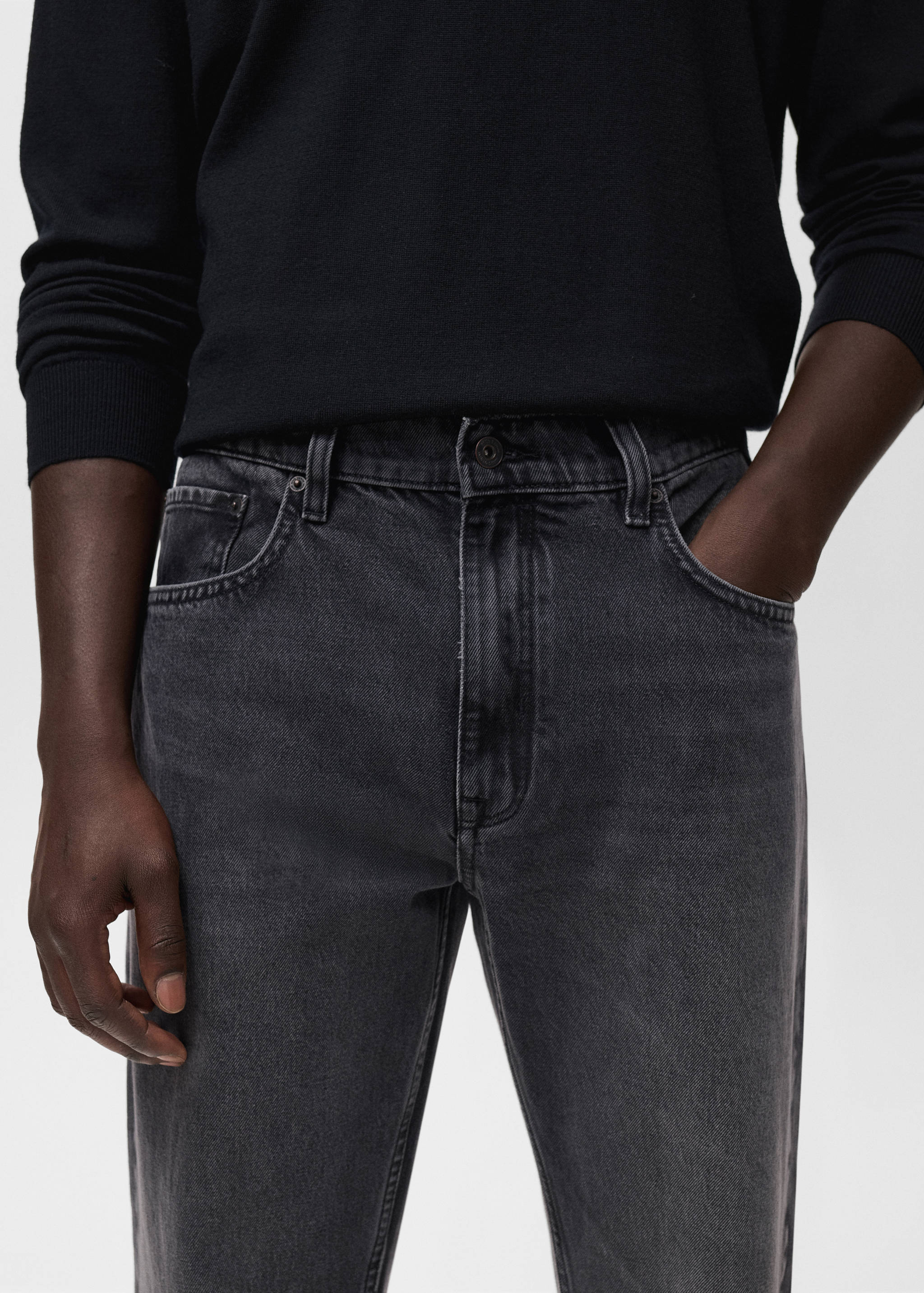 Straight Fit-Jeans Moby mit dunkler Waschung - Detail des Artikels 1
