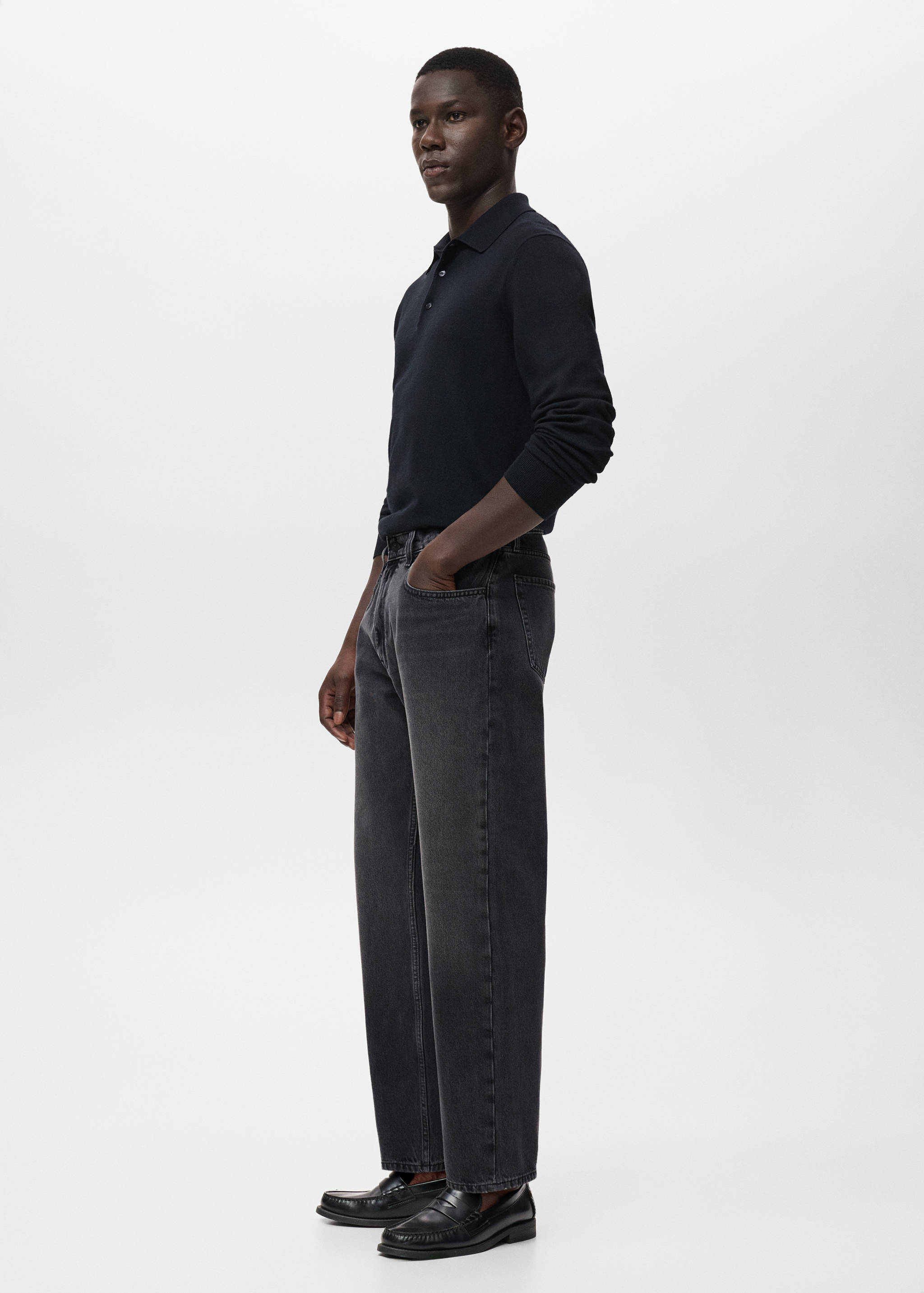 Straight Fit-Jeans Moby mit dunkler Waschung - Detail des Artikels 2
