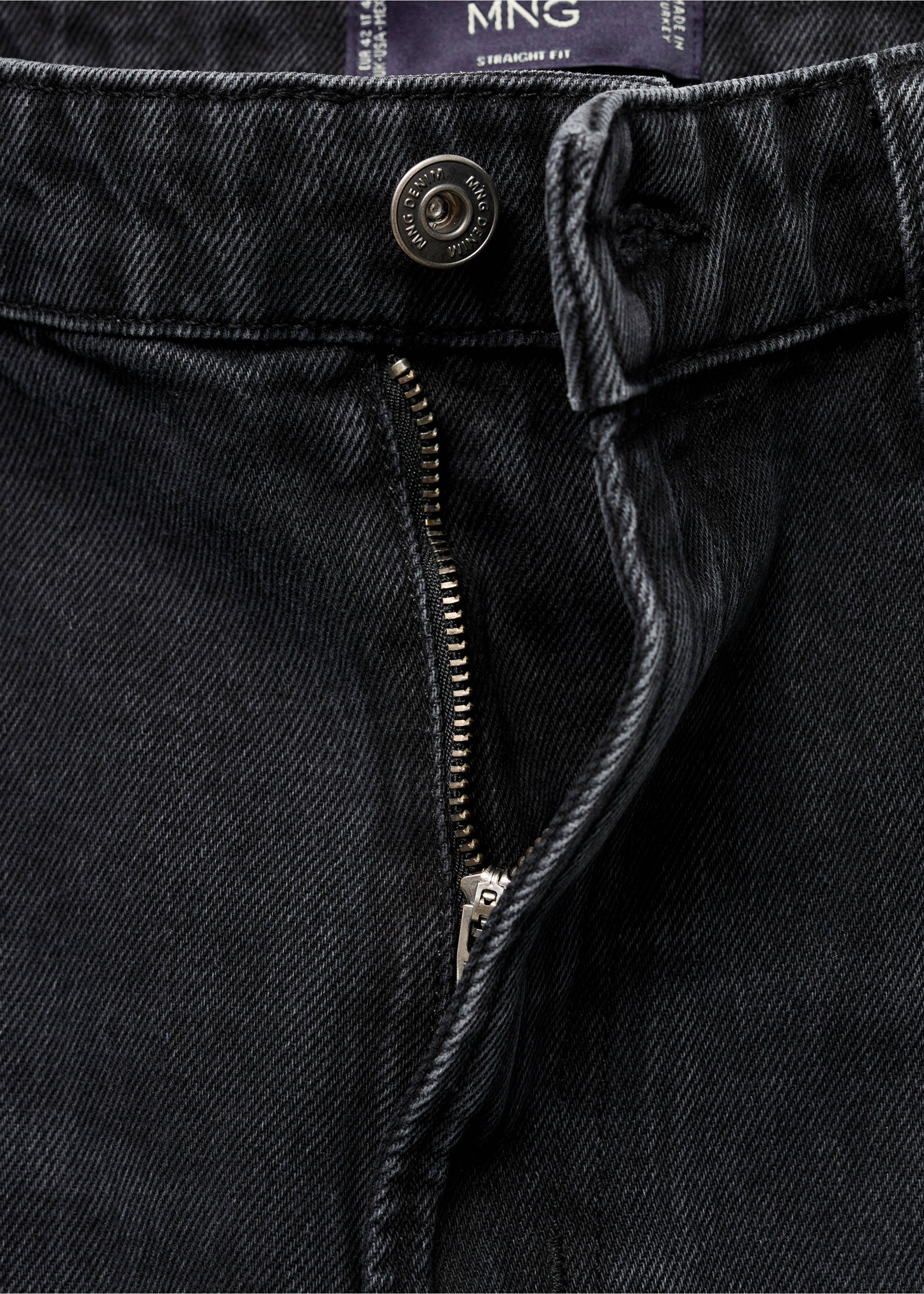 Jean Moby straight-fit délavé foncé - Détail de l'article 0, Gris. Ref: 17005153-00.